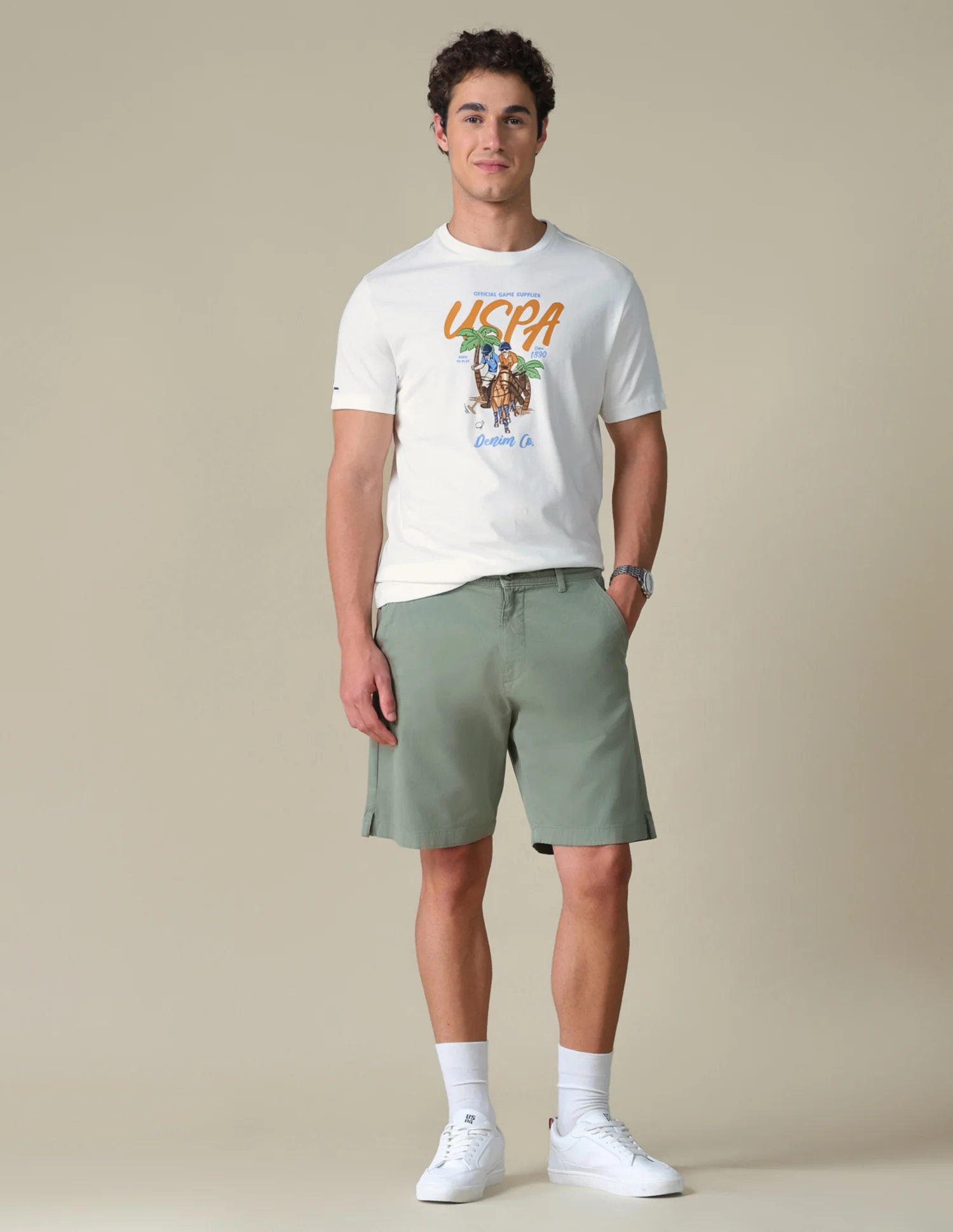 Slim Fit Graphic Brand Printed T-Shirt - Image 3