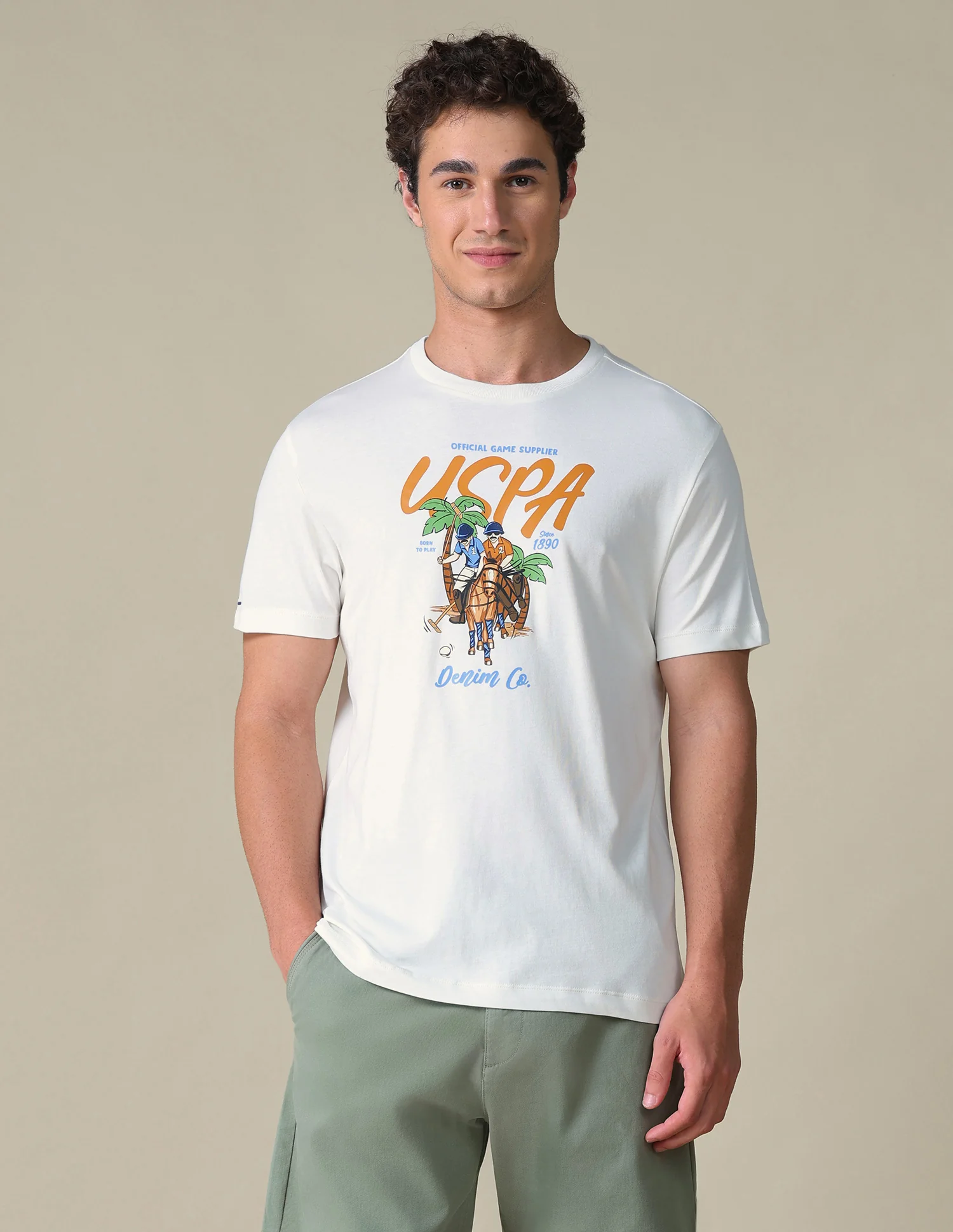 Slim Fit Graphic Brand Printed T-Shirt - Image 6