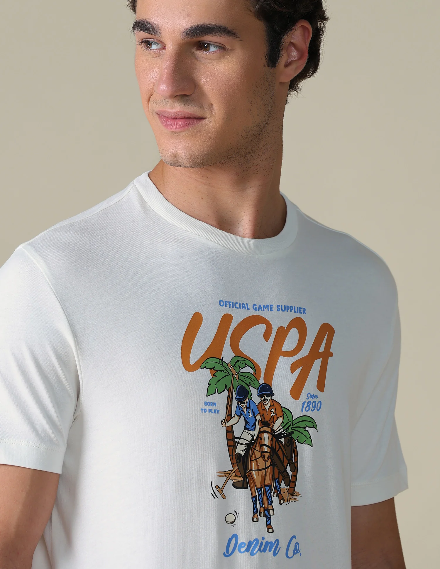 Slim Fit Graphic Brand Printed T-Shirt - Image 7