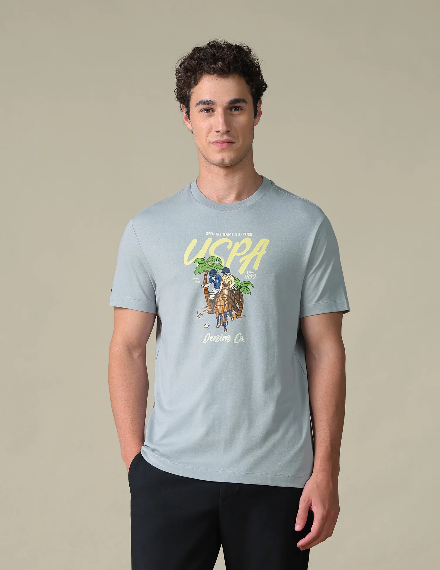 Slim Fit Graphic Brand Printed T-Shirt - Image 6