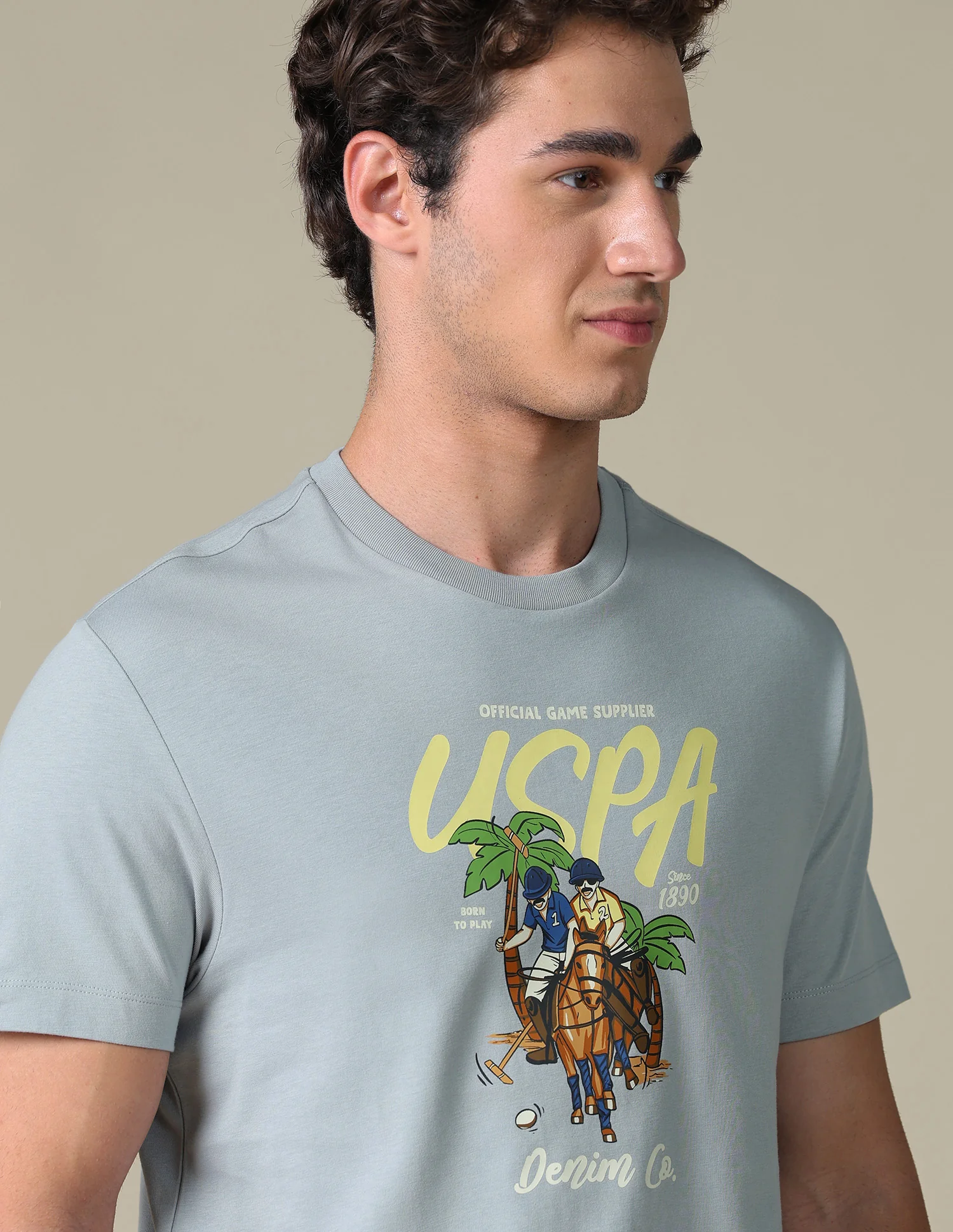 Slim Fit Graphic Brand Printed T-Shirt - Image 7
