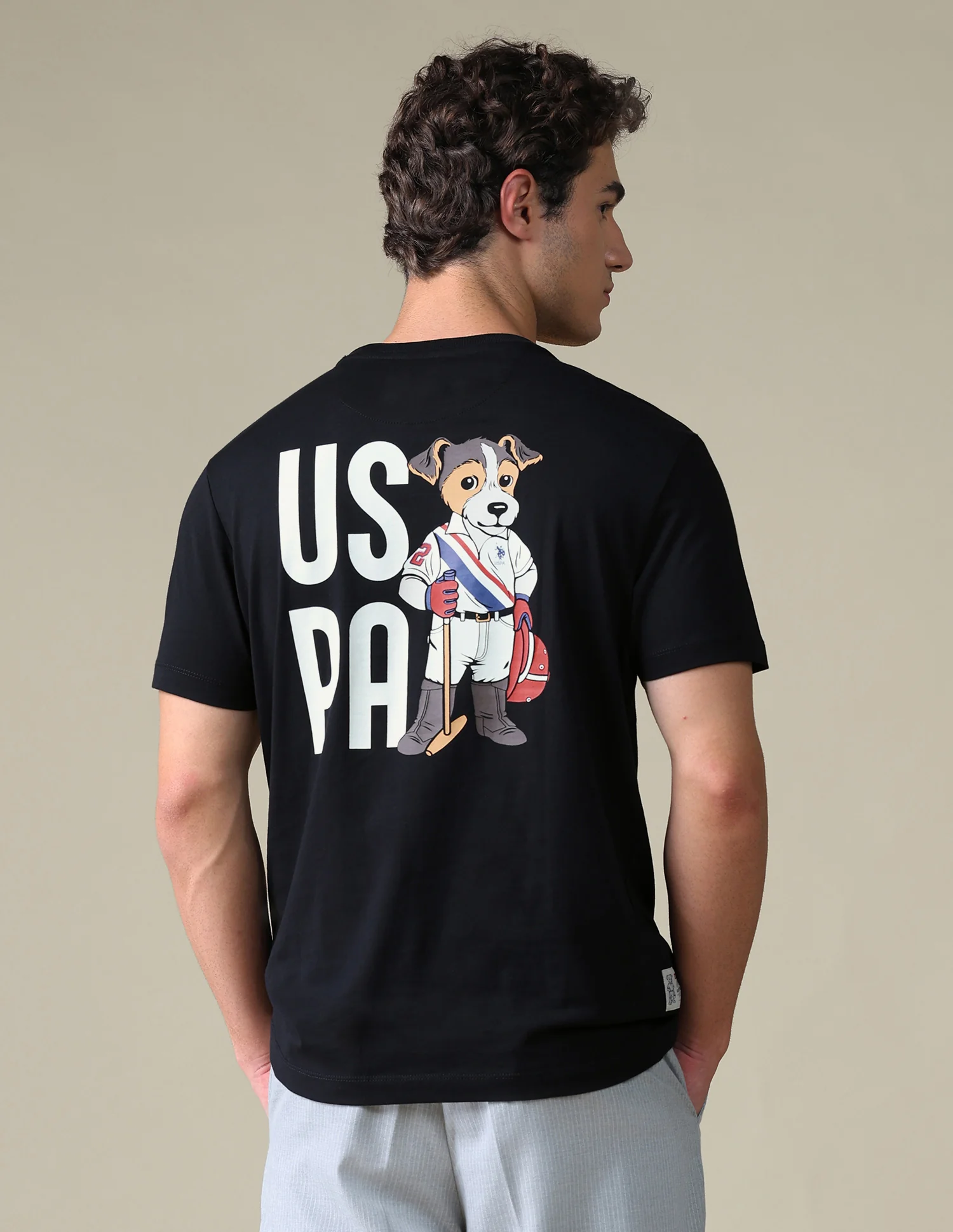 Slim Fit Graphic Brand Printed T-Shirt