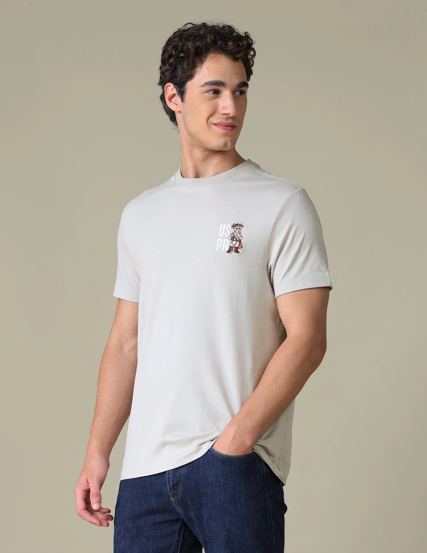 Slim Fit Graphic Brand Printed T-Shirt - Image 4