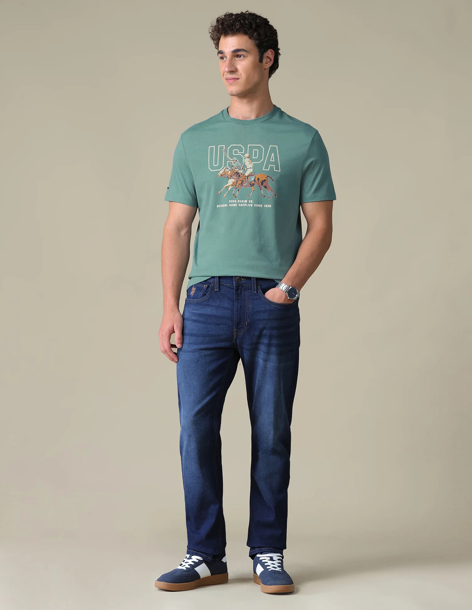 Slim Fit Graphic Brand Printed T-Shirt - Image 3