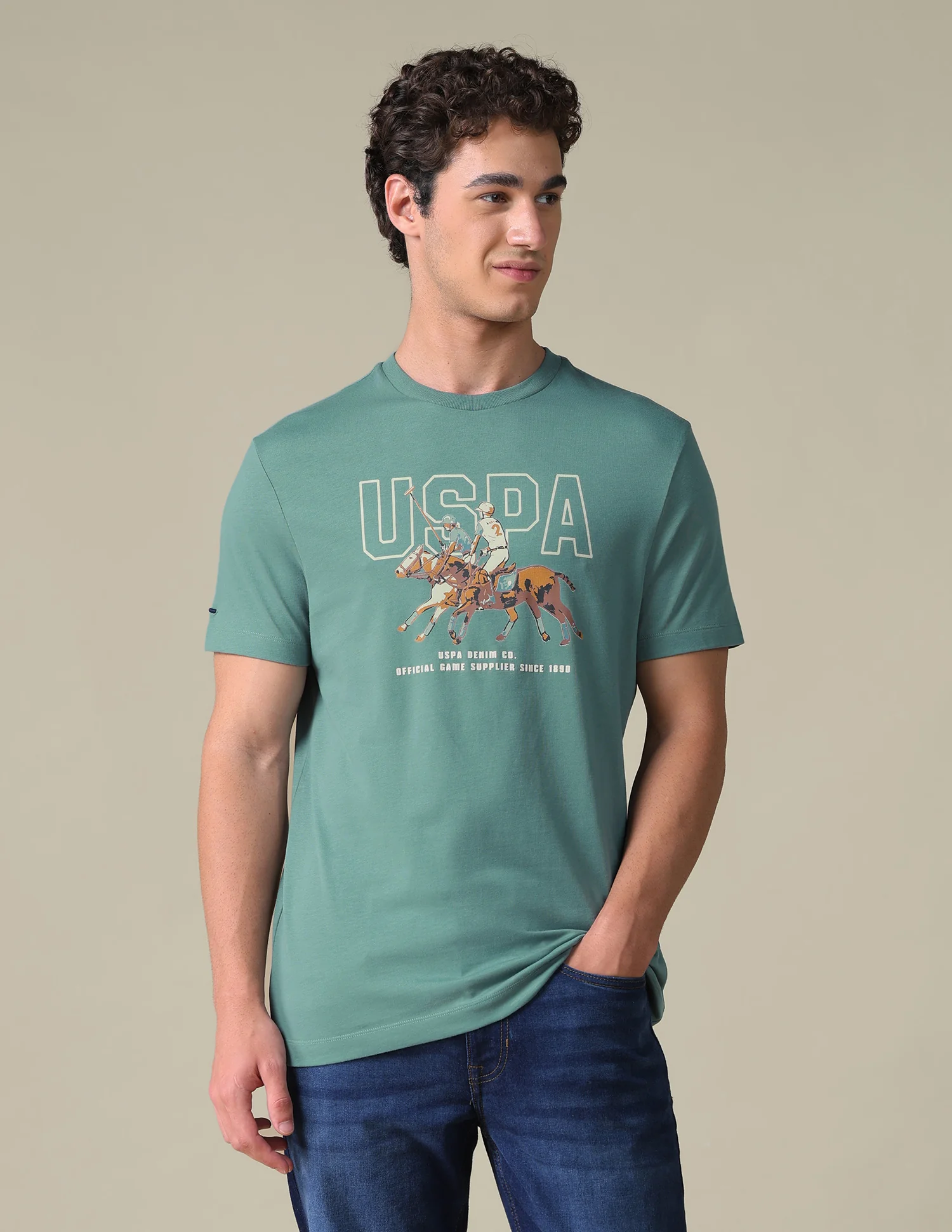 Slim Fit Graphic Brand Printed T-Shirt - Image 6