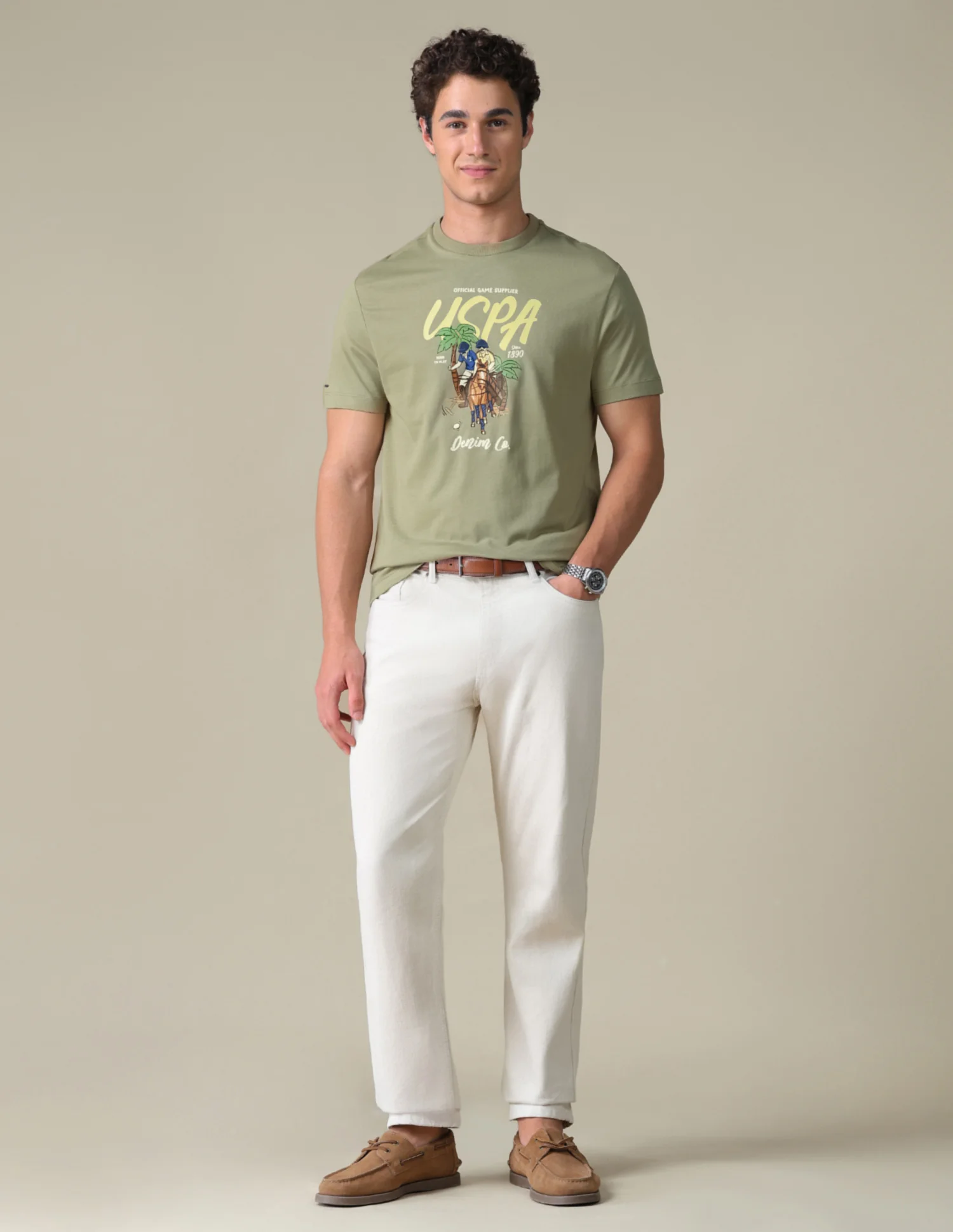 Slim Fit Graphic Brand Printed T-Shirt - Image 3