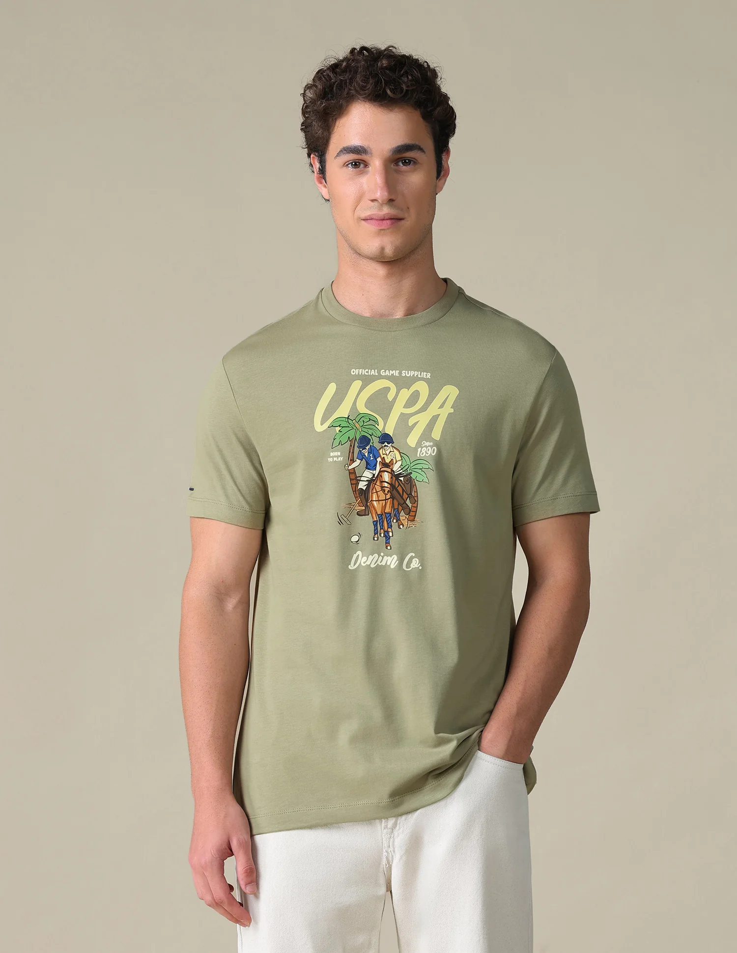 Slim Fit Graphic Brand Printed T-Shirt - Image 6