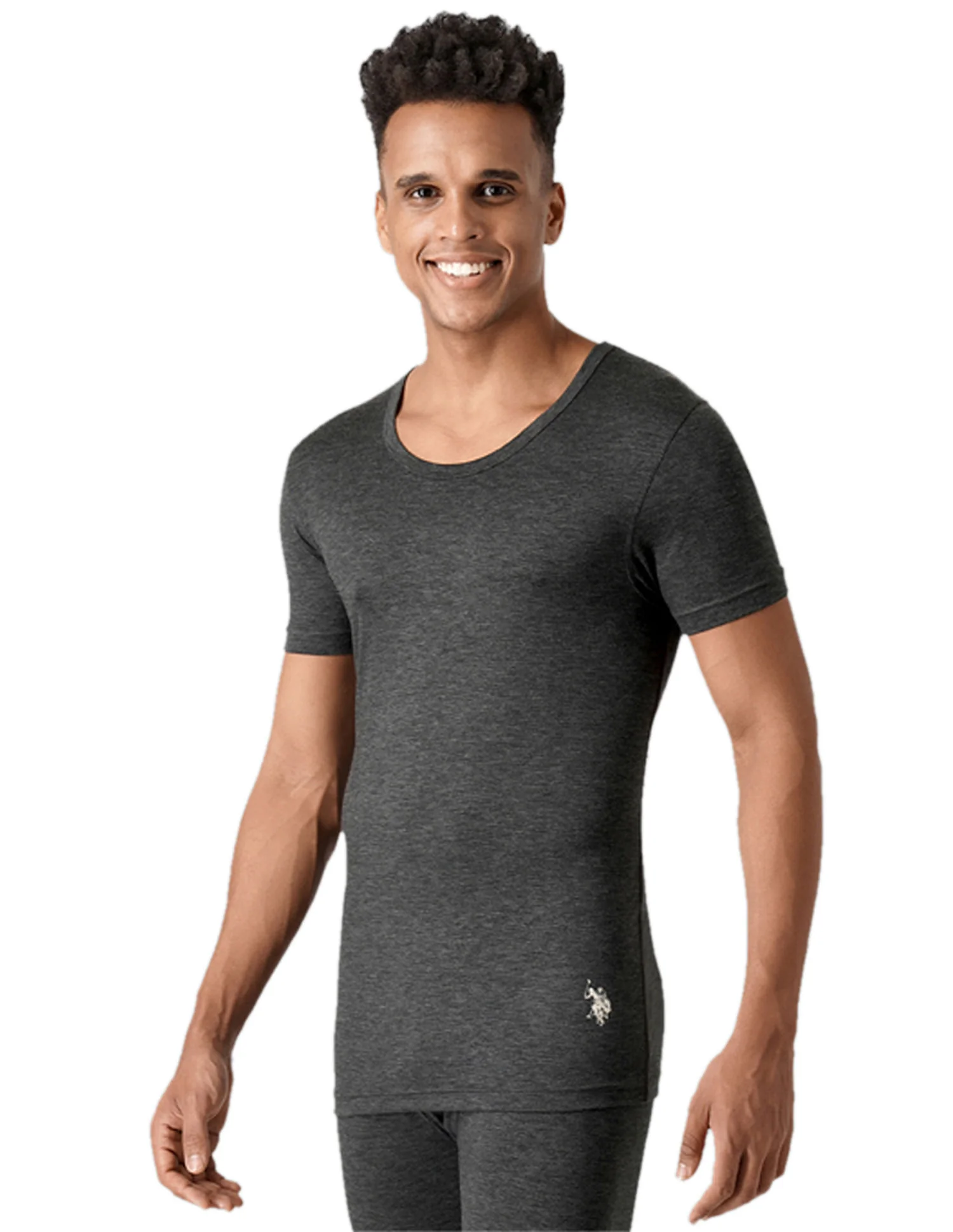 Slim Fit Heathered I754 Thermal T-Shirt - Pack Of 1 - Image 2