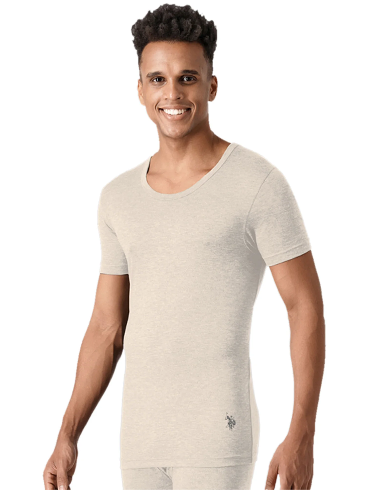 Slim Fit Heathered I754 Thermal T-Shirt - Pack Of 1 - Image 2