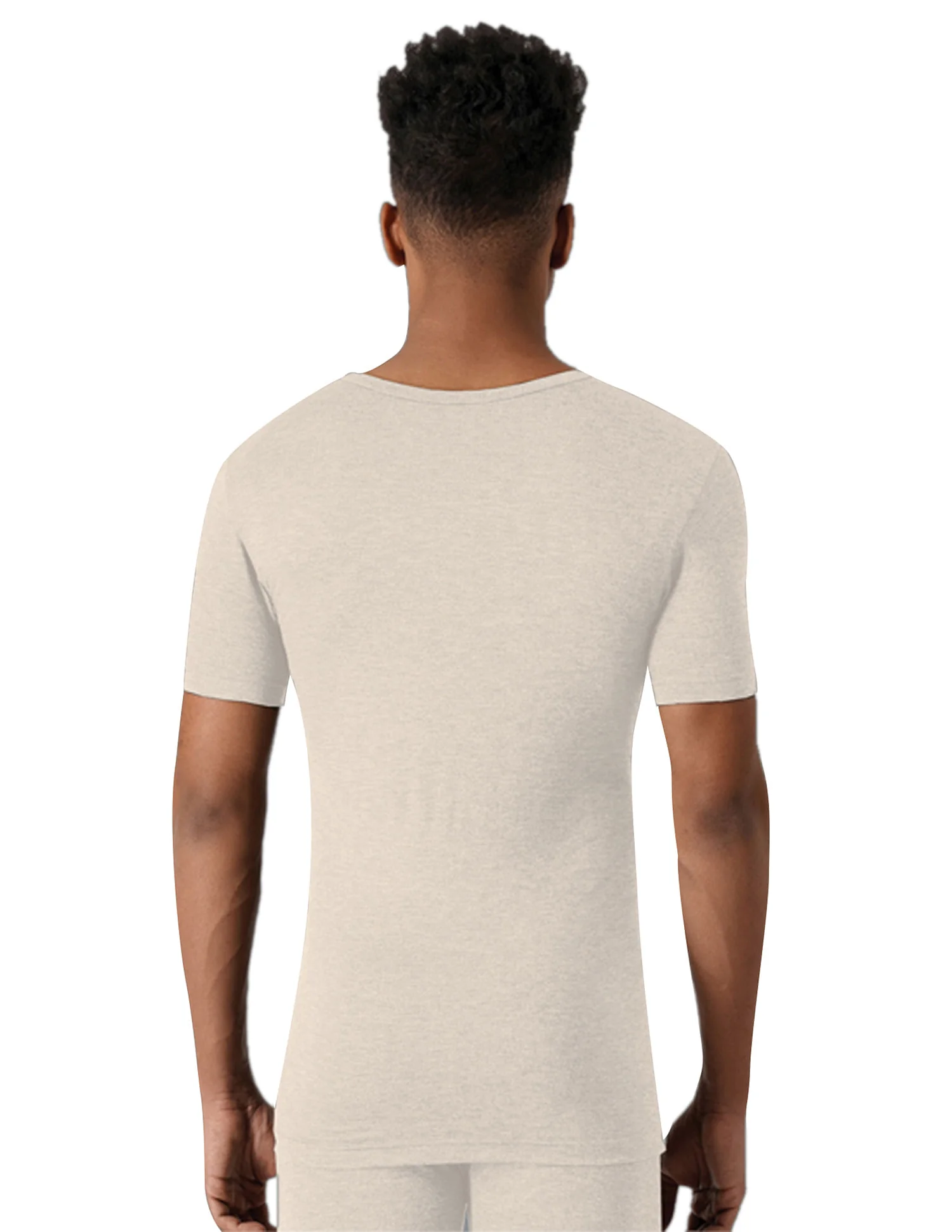 Slim Fit Heathered I754 Thermal T-Shirt - Pack Of 1 - Image 3