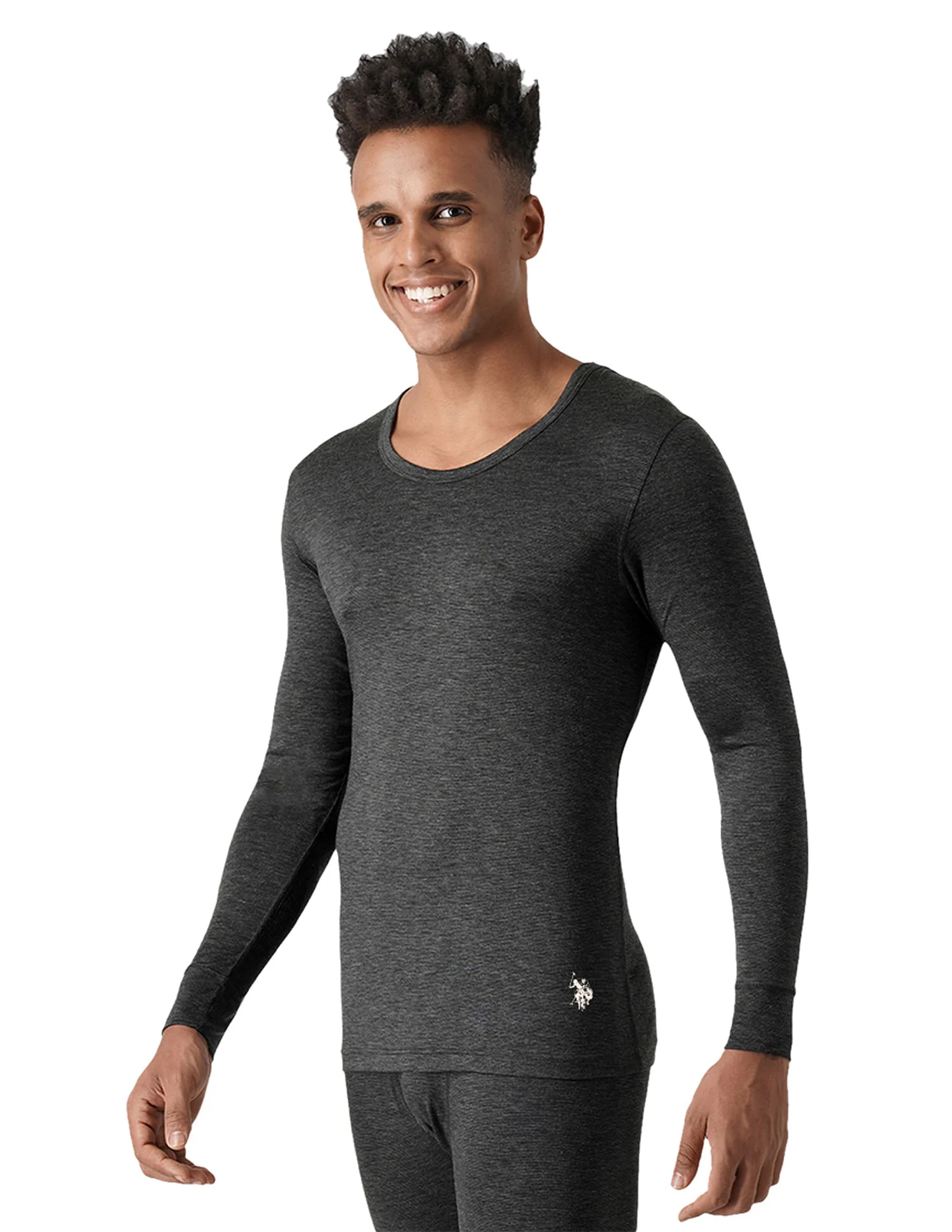 Slim Fit Heathered I755 Thermal T-Shirt - Pack Of 1 - Image 2