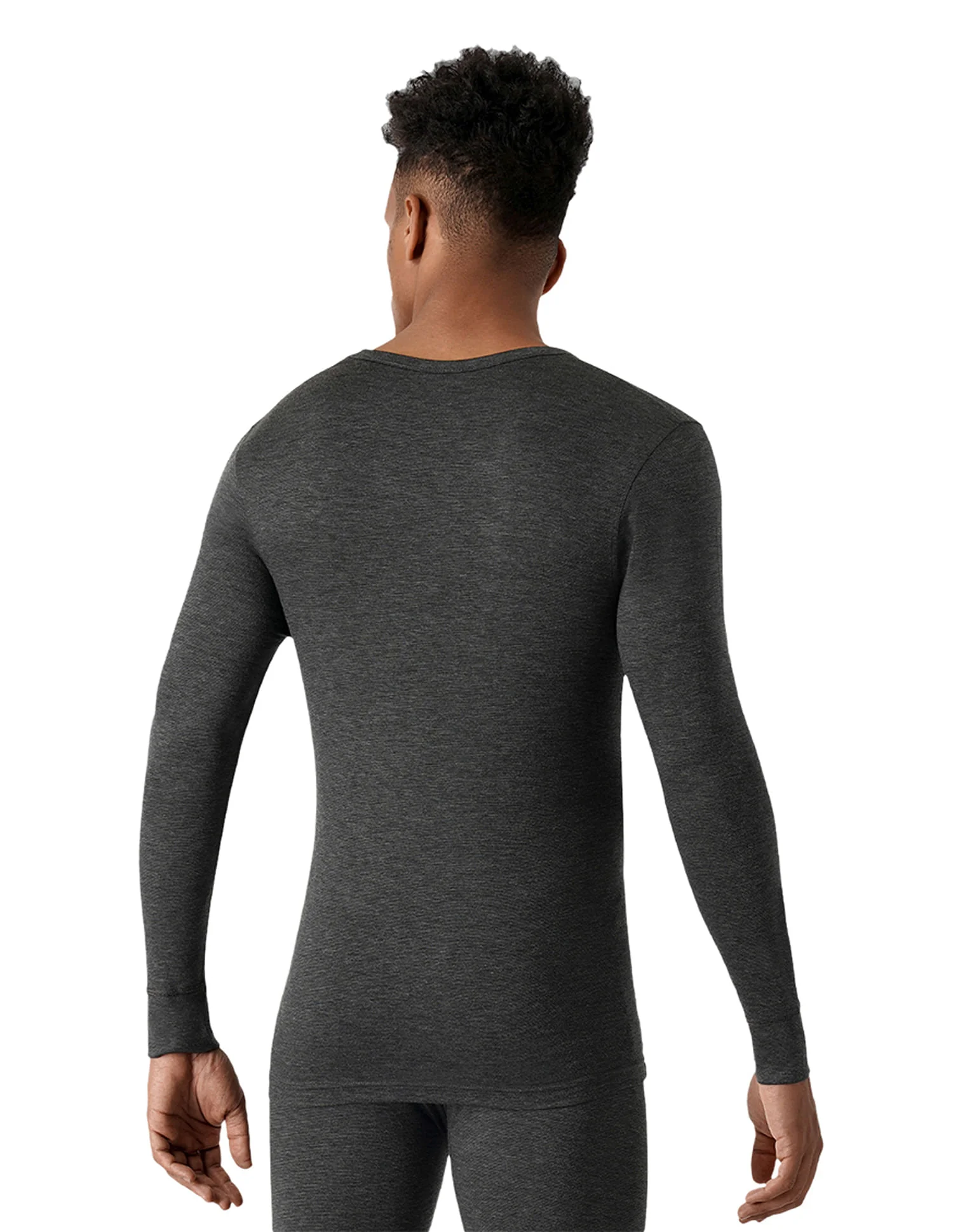 Slim Fit Heathered I755 Thermal T-Shirt - Pack Of 1 - Image 3