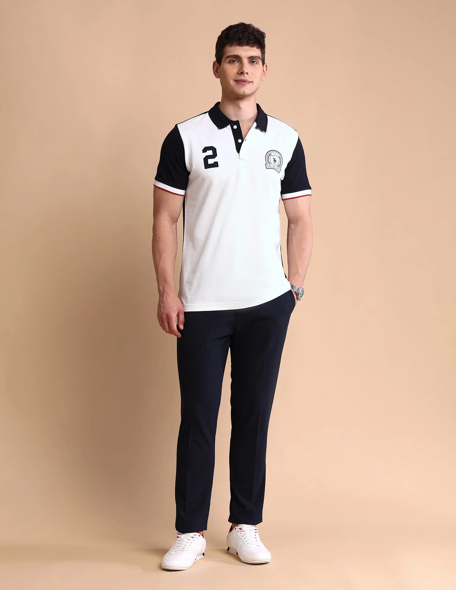 Slim Fit Iconic Number Polo Shirt - Image 4