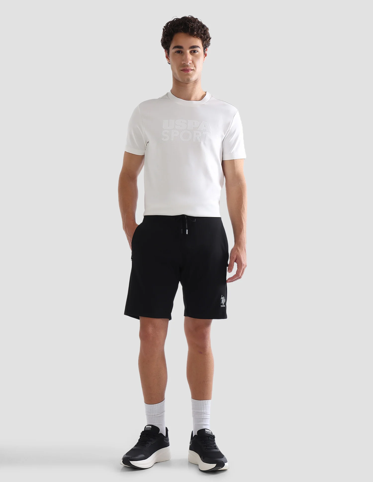 Slim Fit Mid Rise Active Shorts - Image 3