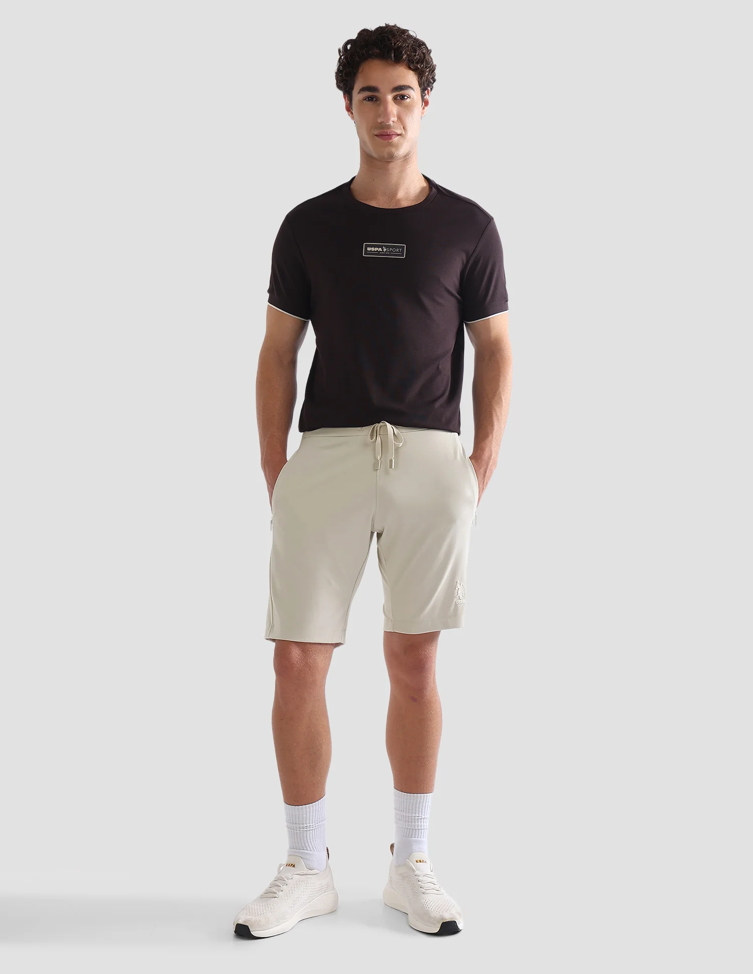Slim Fit Mid Rise Active Shorts - Image 3