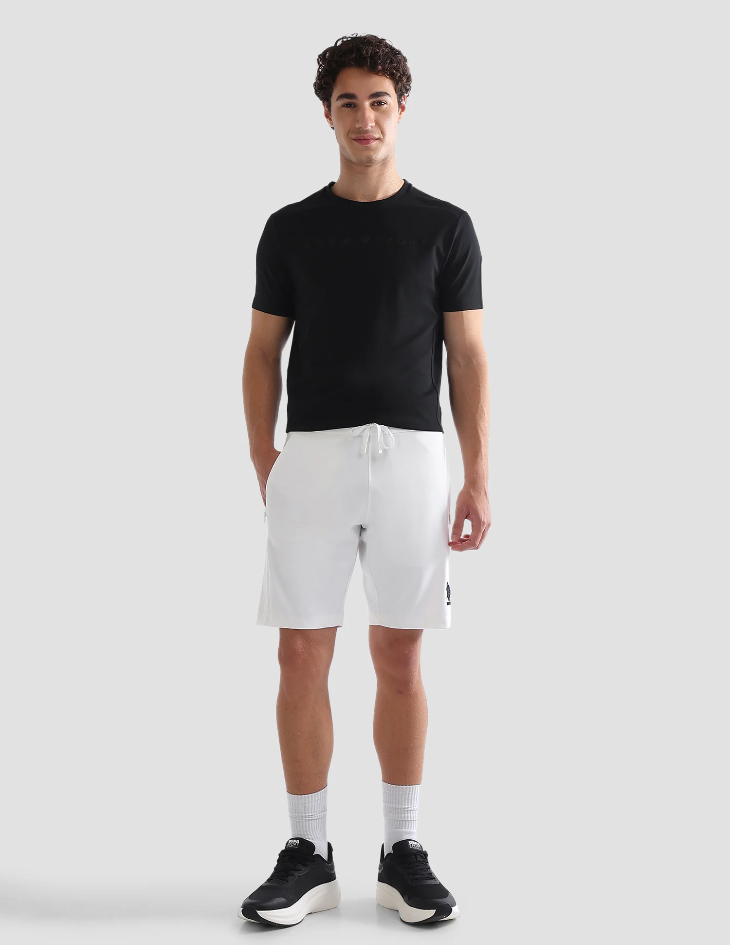 Slim Fit Mid Rise Active Shorts - Image 3