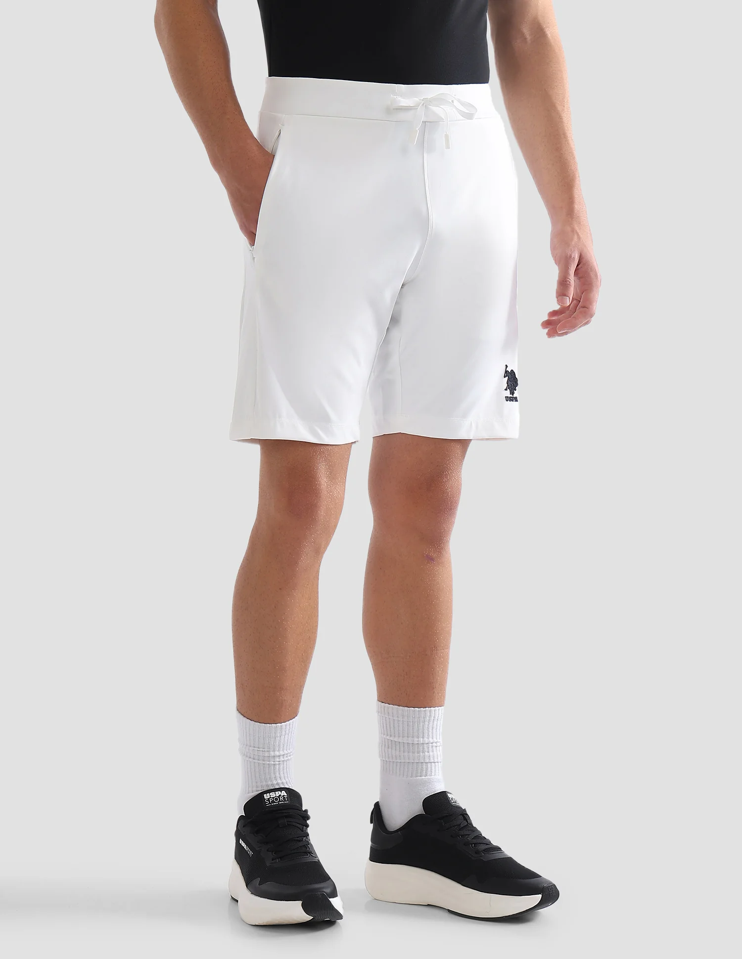 Slim Fit Mid Rise Active Shorts - Image 4