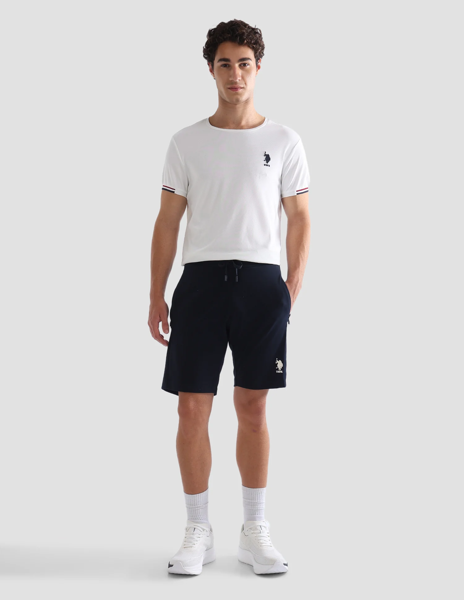 Slim Fit Mid Rise Active Shorts - Image 3