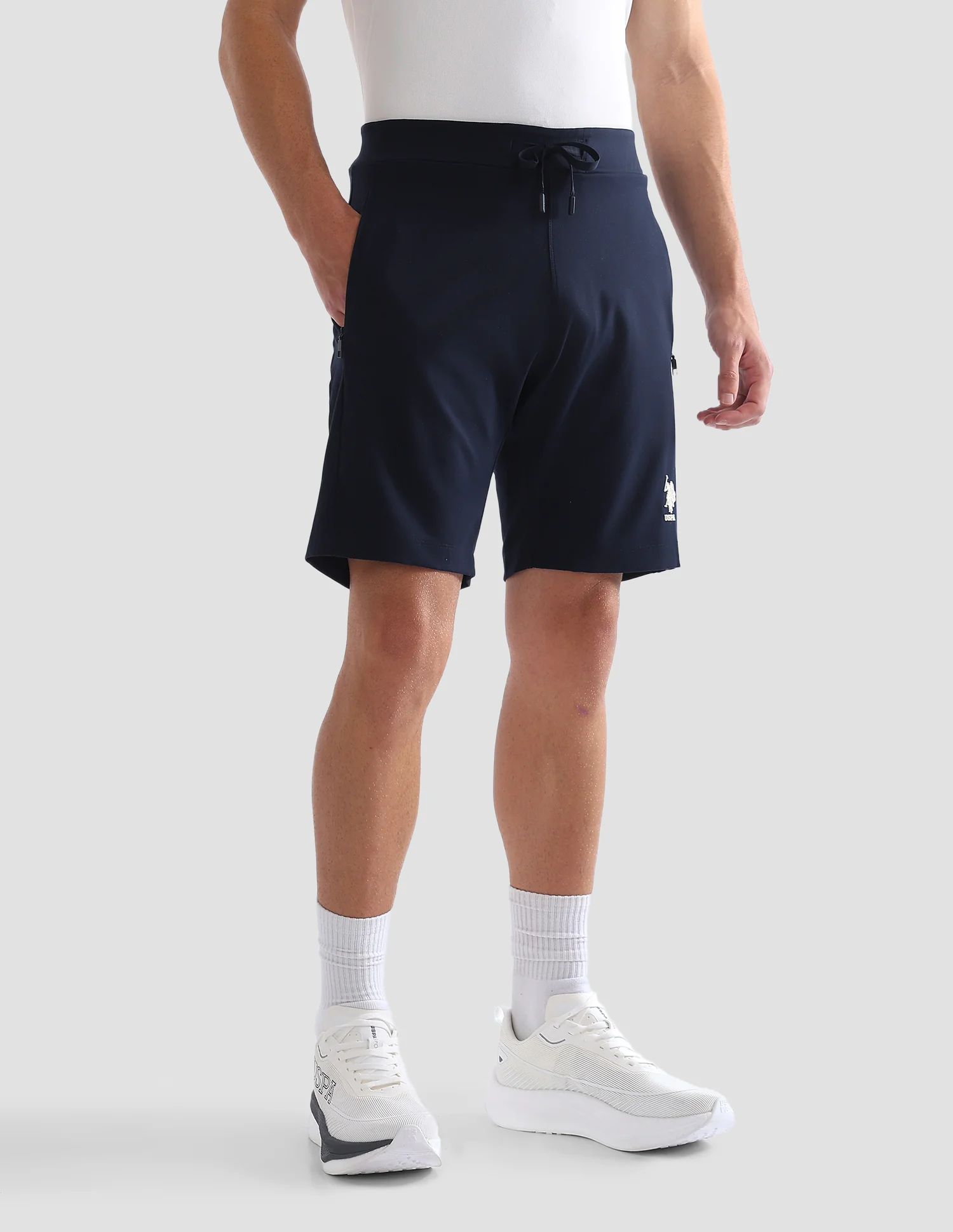 Slim Fit Mid Rise Active Shorts - Image 4