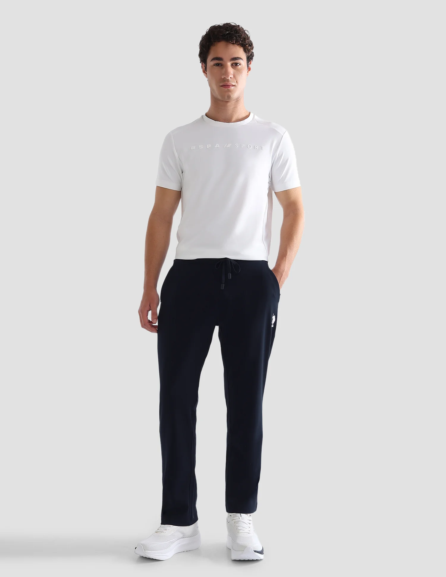 Slim Fit Mid Rise Active Track Pants - Image 3
