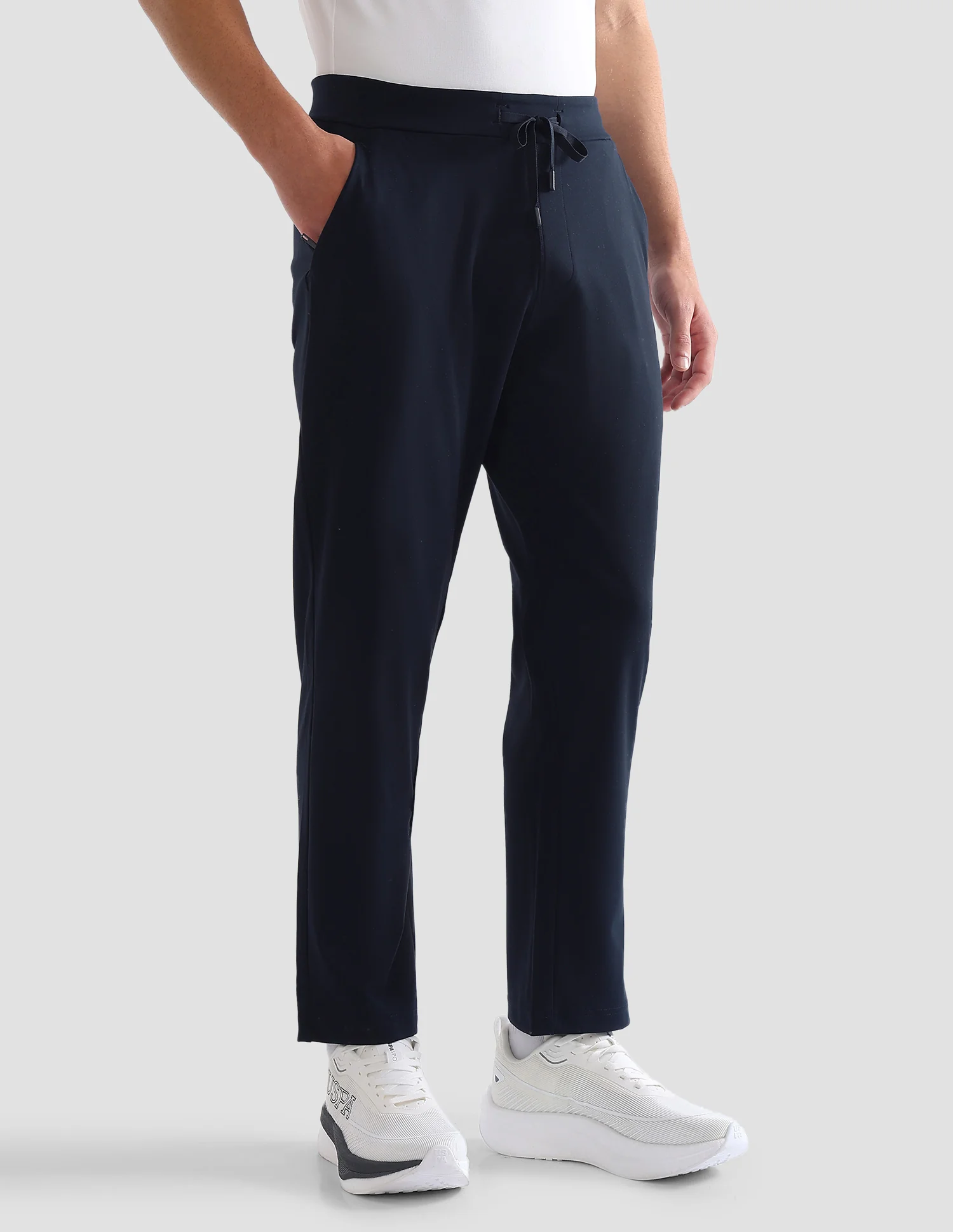 Slim Fit Mid Rise Active Track Pants - Image 4