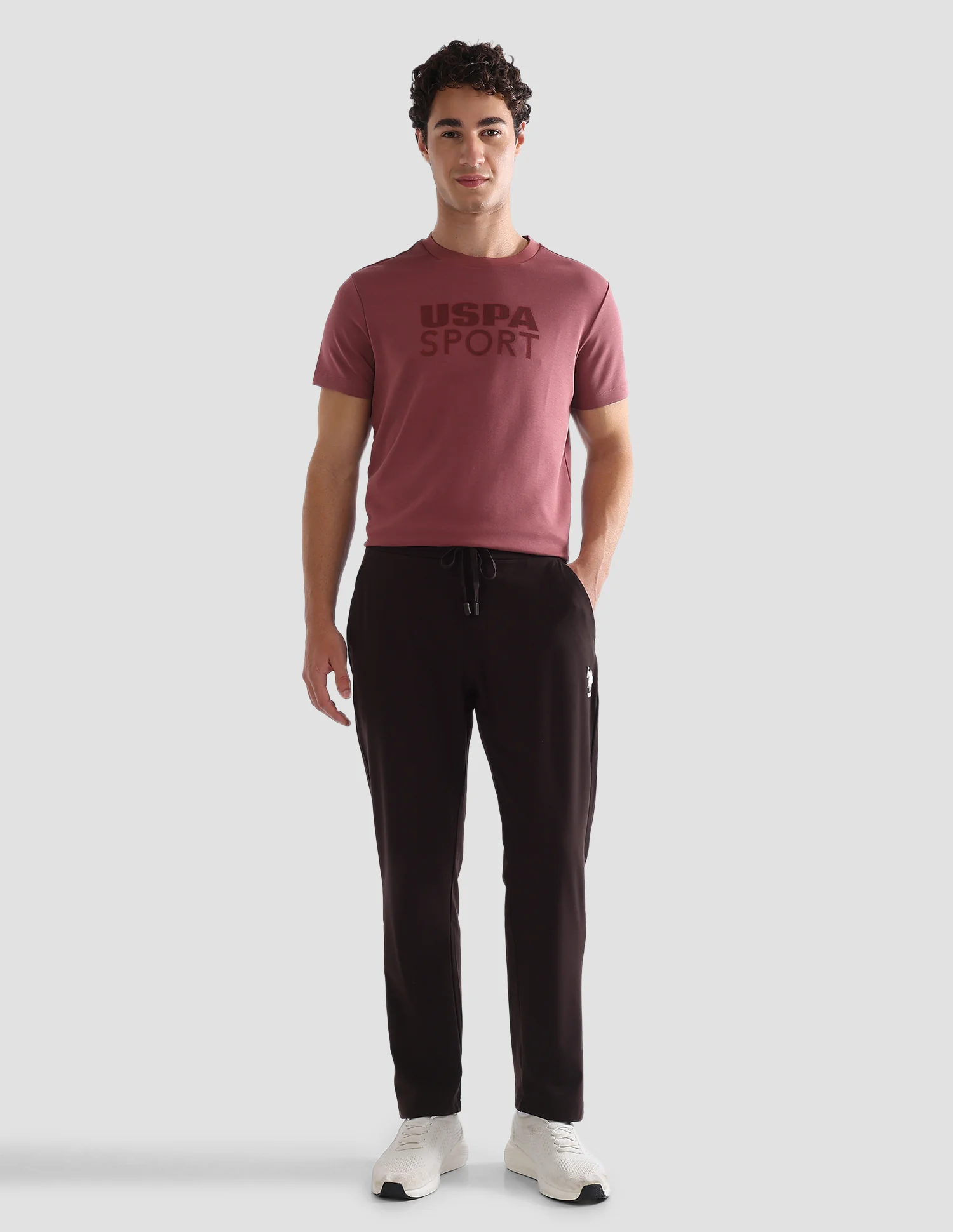 Slim Fit Mid Rise Active Track Pants - Image 3