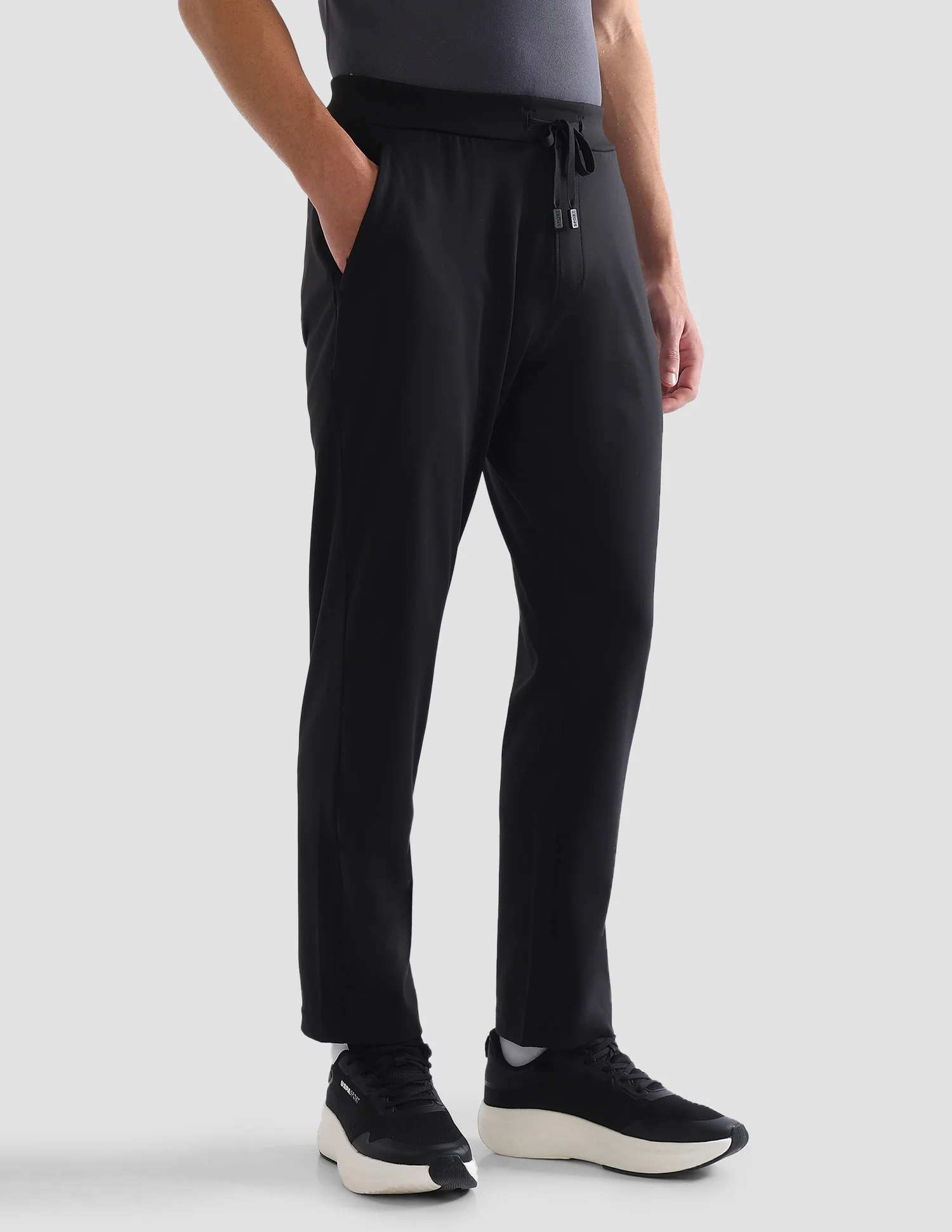Slim Fit Mid Rise Active Track Pants - Image 4