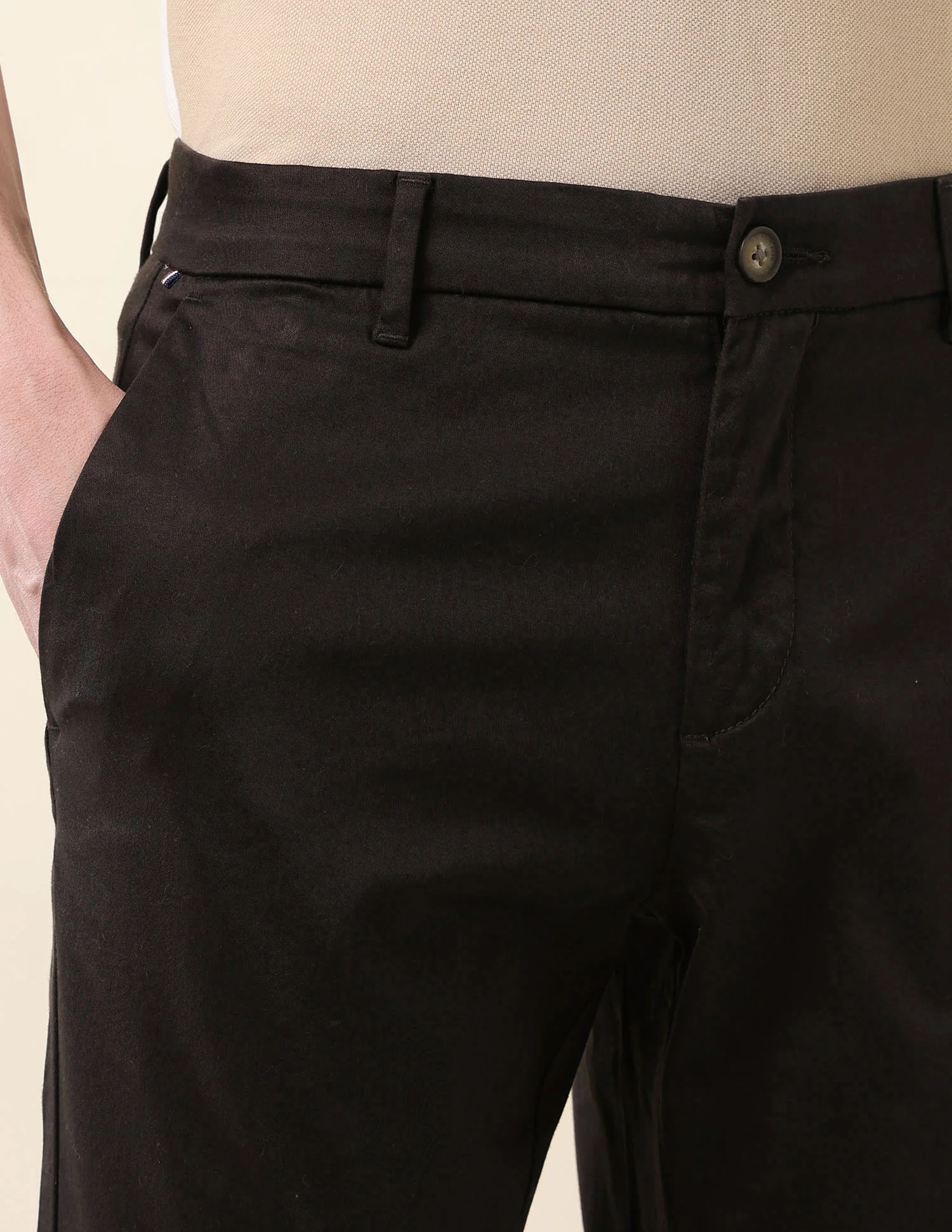 Slim Fit Mid Rise Trousers - Image 7