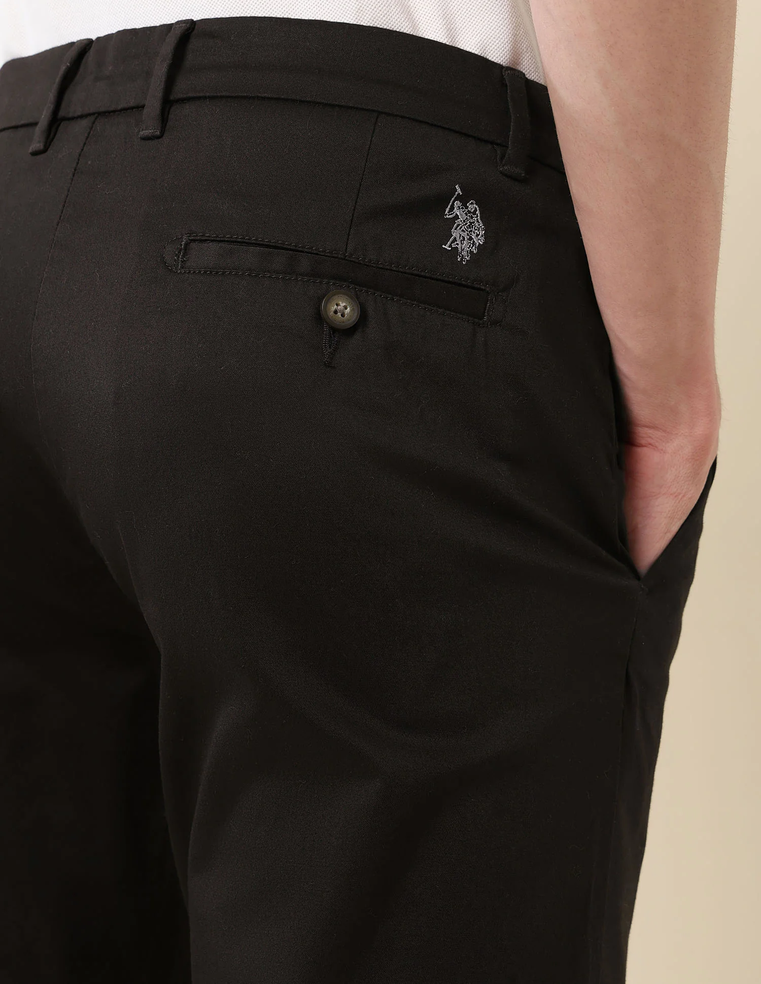 Slim Fit Mid Rise Trousers - Image 8