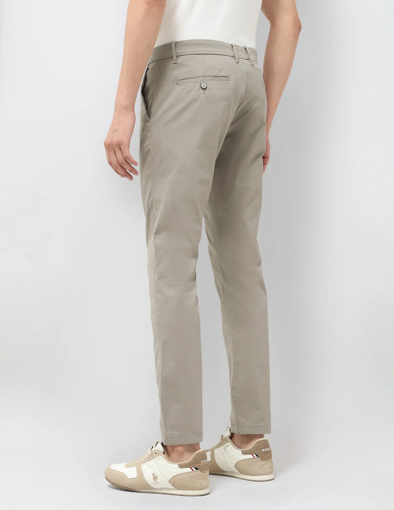 Slim Fit Mid Rise Trousers - Image 5