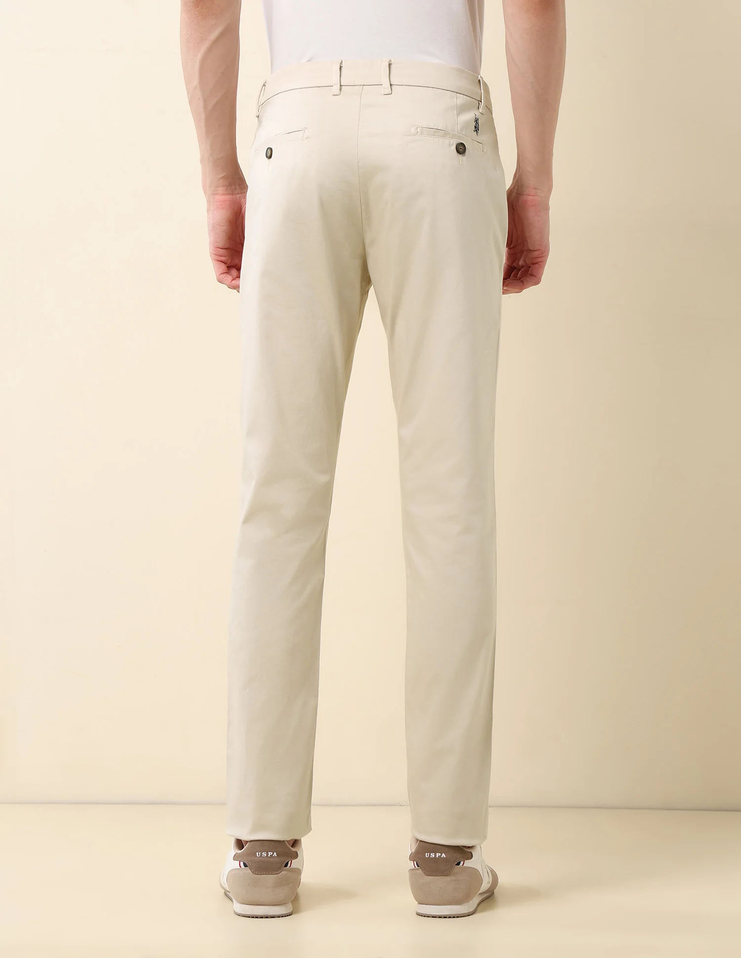 Slim Fit Mid Rise Trousers - Image 5