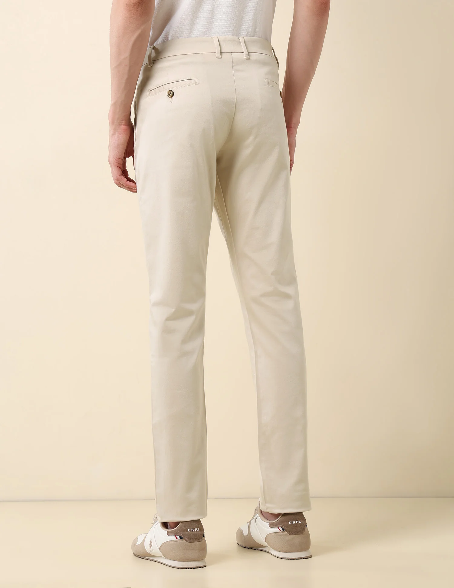 Slim Fit Mid Rise Trousers - Image 5