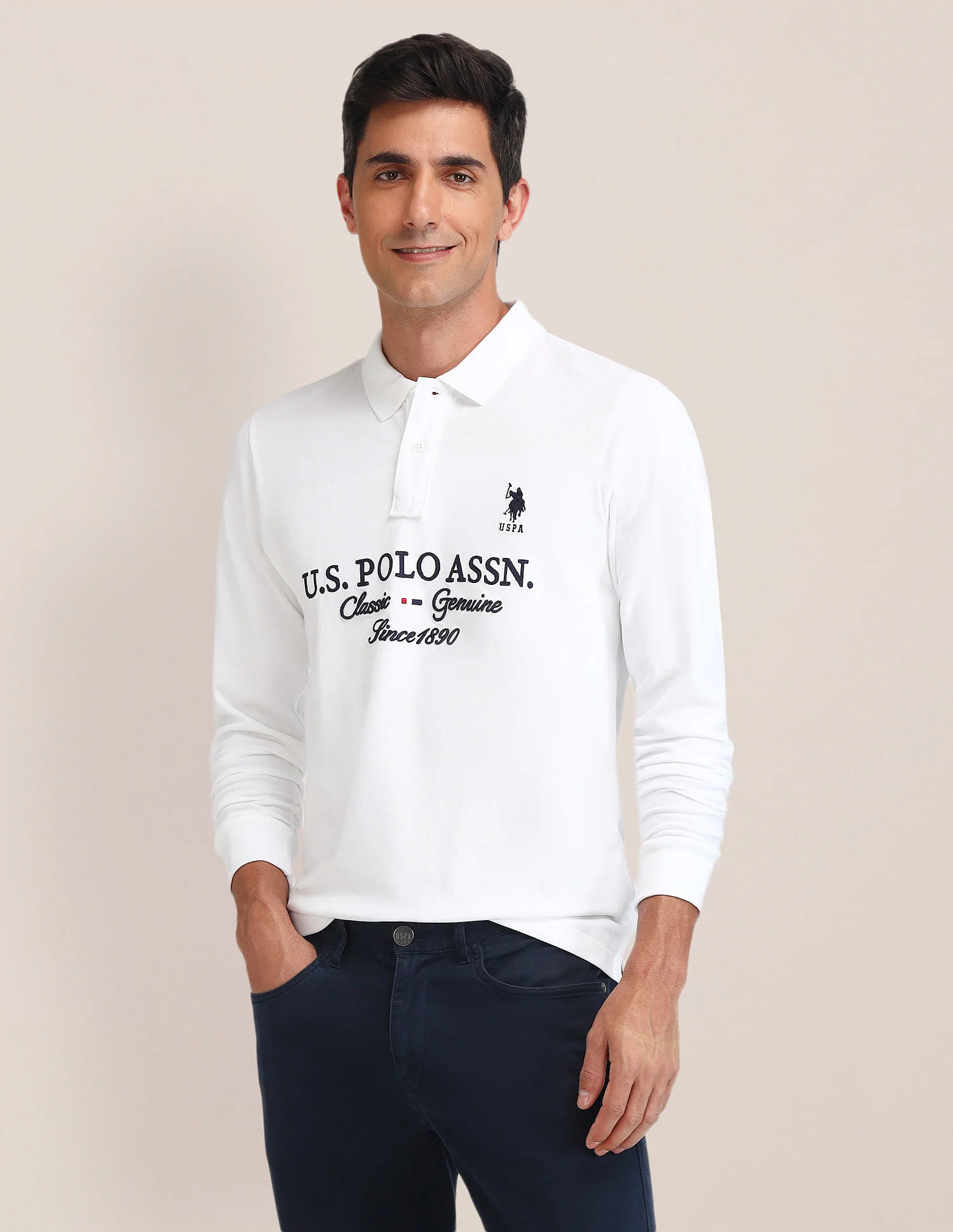 Slim Fit Printed Polo Shirt