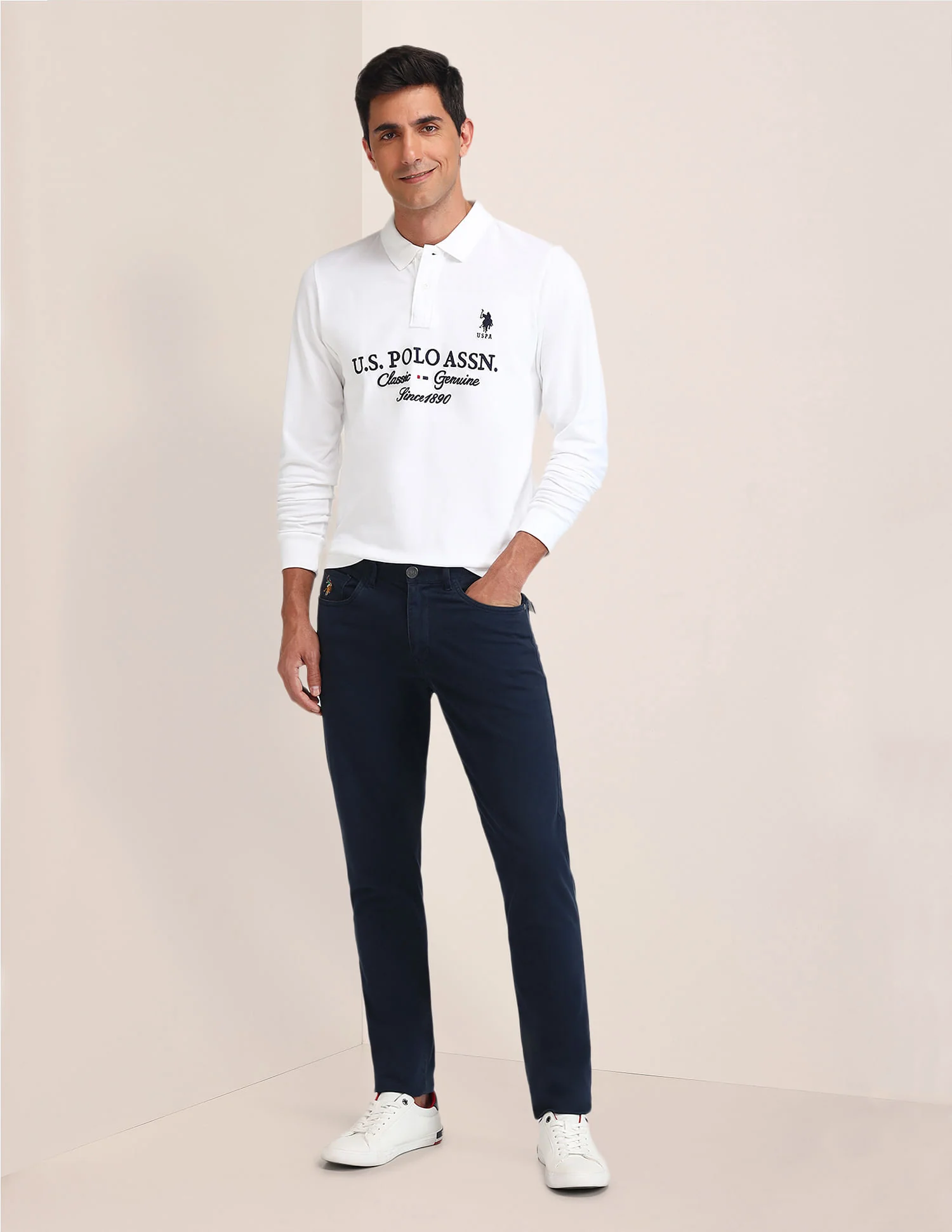 Slim Fit Printed Polo Shirt - Image 3