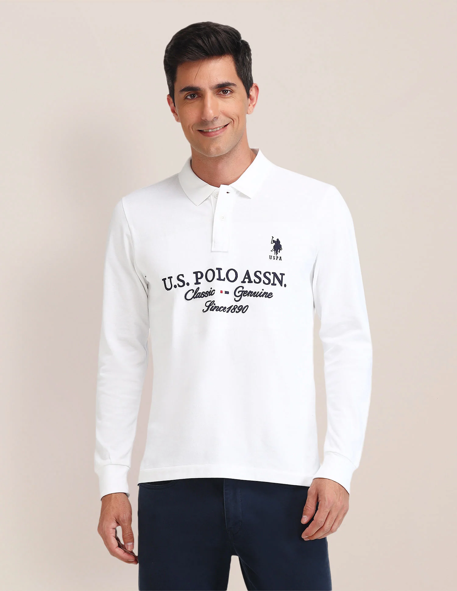 Slim Fit Printed Polo Shirt - Image 6