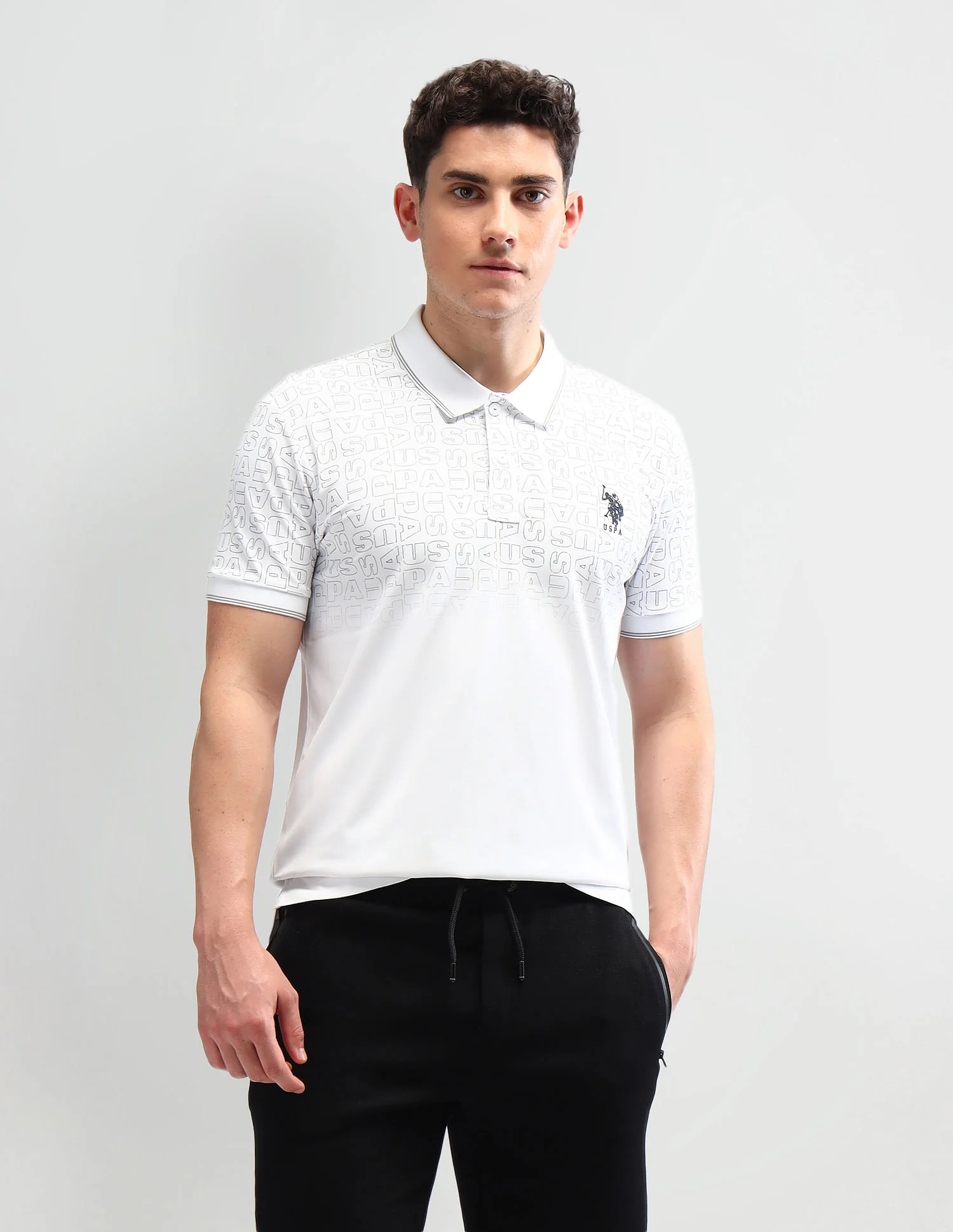 Slim Fit Printed Polo Shirt