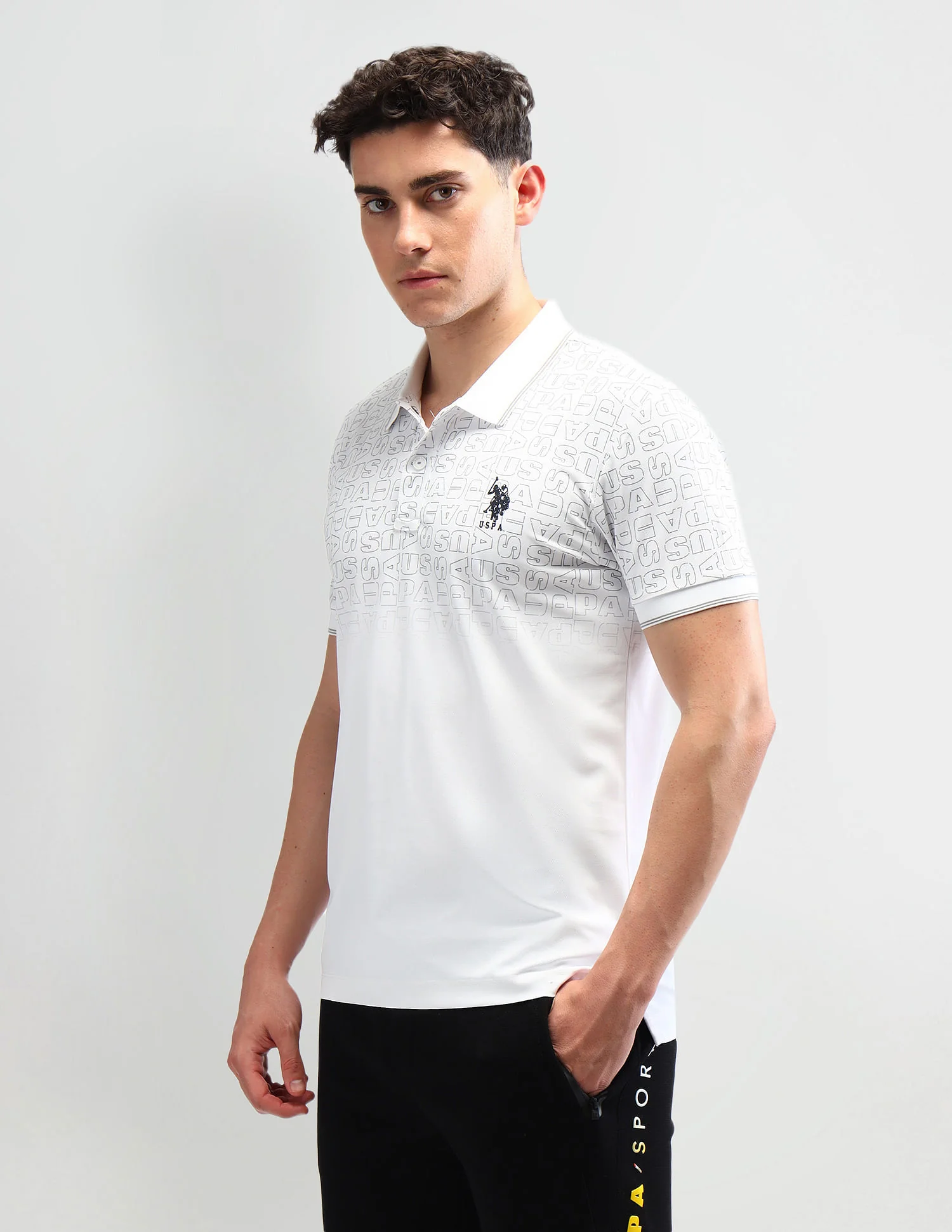 Slim Fit Printed Polo Shirt - Image 4