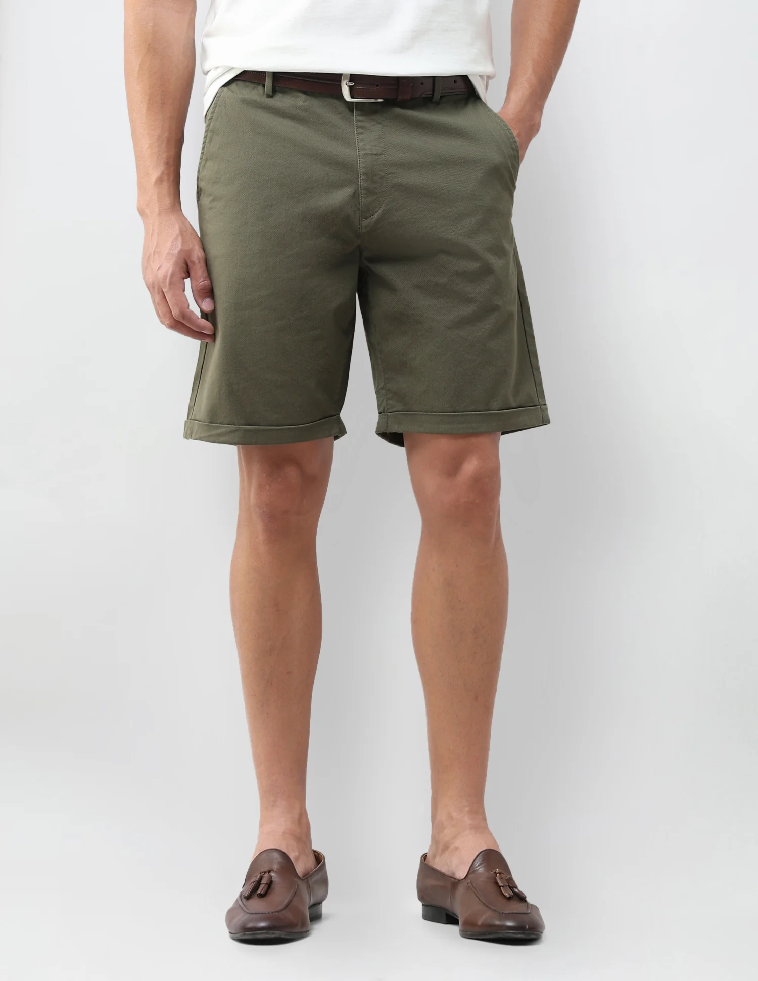 Slim Fit Printed Shorts