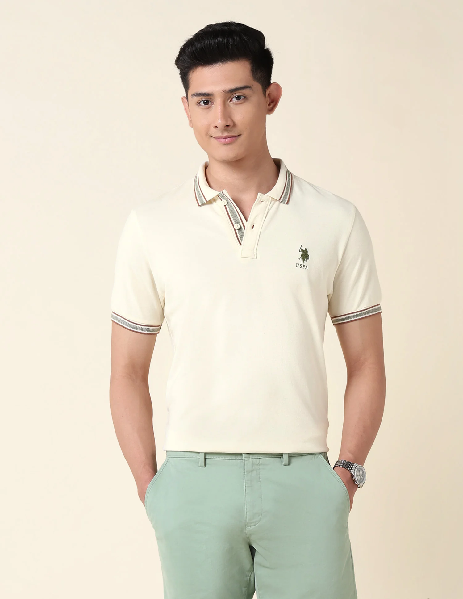 Slim Fit Pure Cotton Polo Shirt