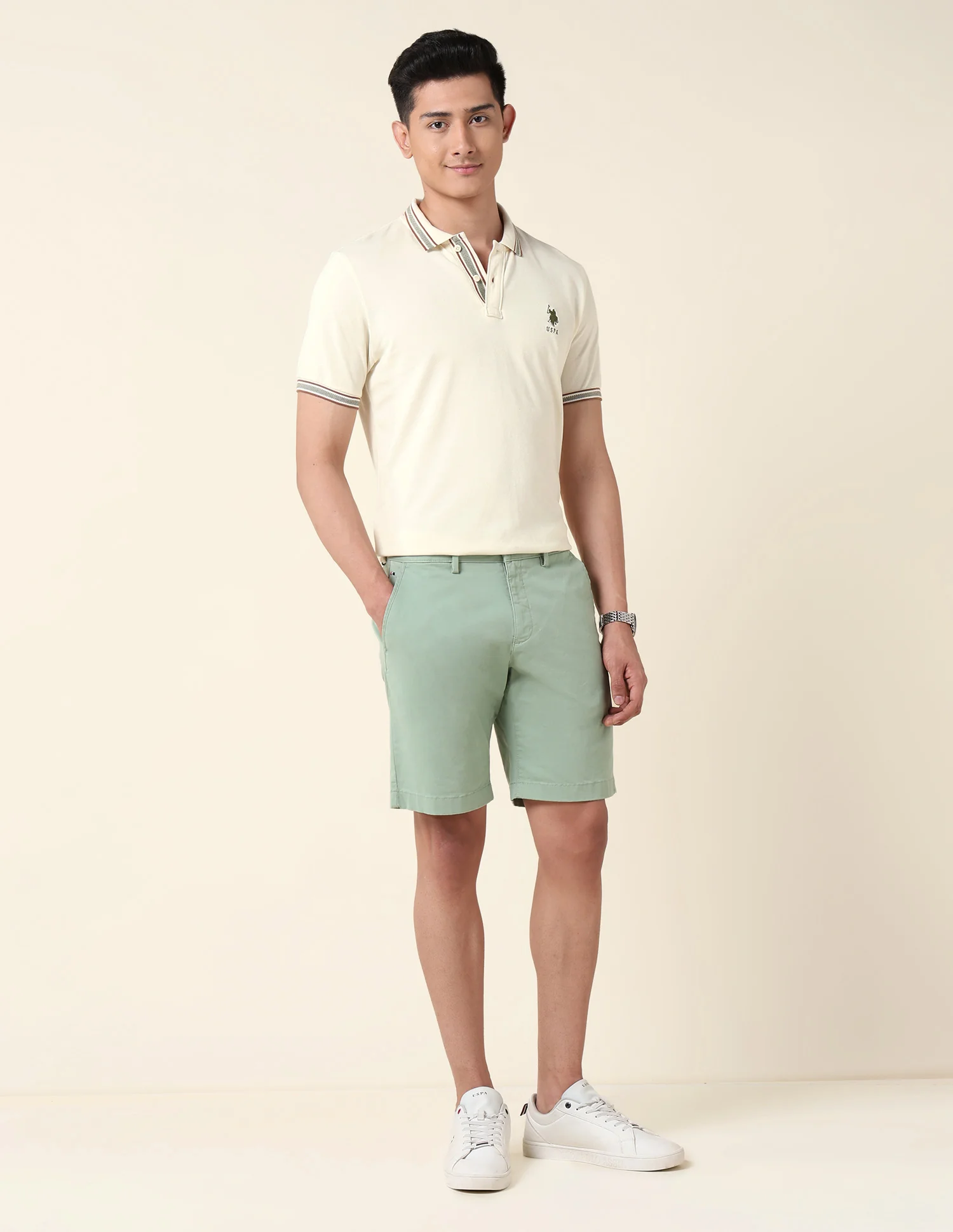 Slim Fit Pure Cotton Polo Shirt - Image 3