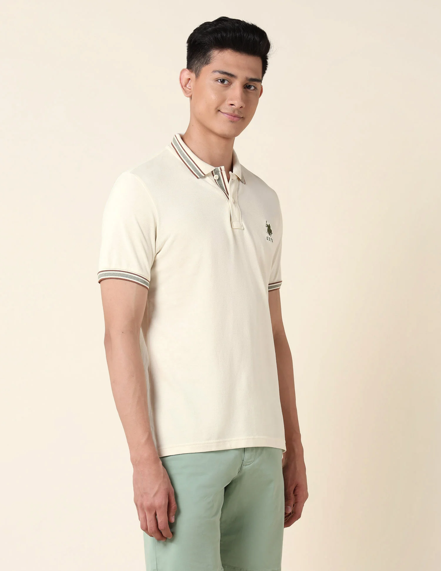 Slim Fit Pure Cotton Polo Shirt - Image 4