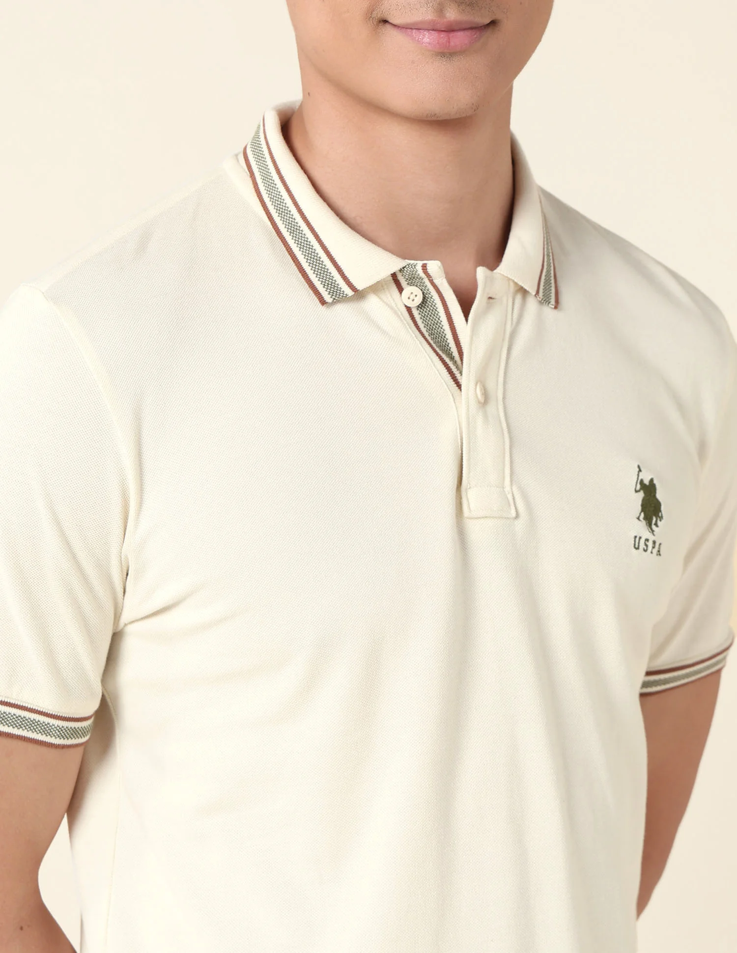 Slim Fit Pure Cotton Polo Shirt - Image 7