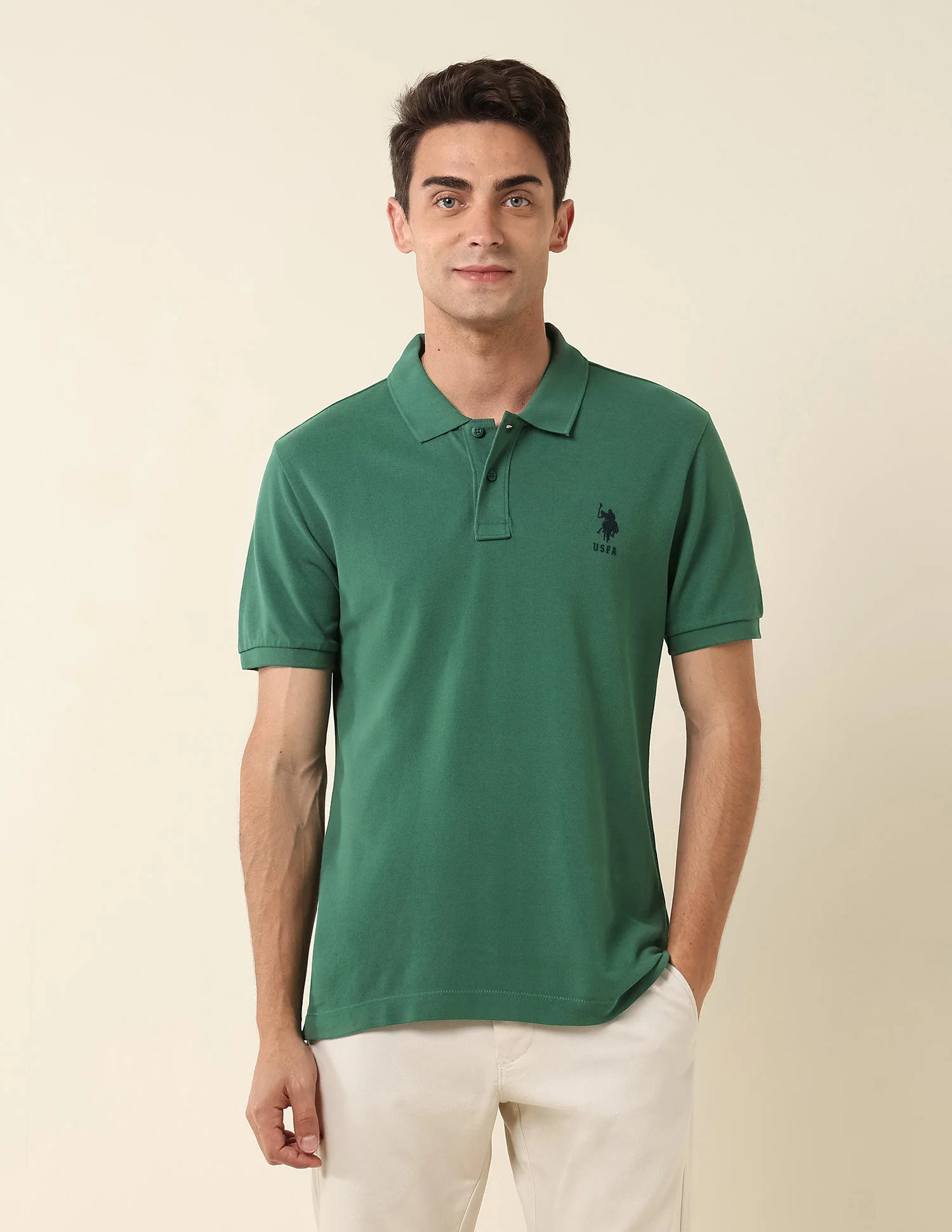 Slim Fit Pure Cotton Polo Shirt - Image 6