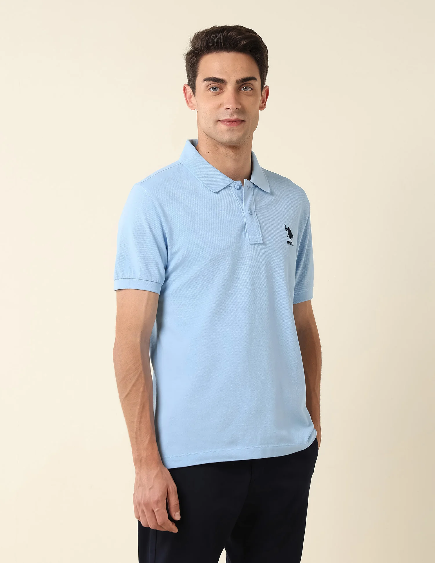 Slim Fit Pure Cotton Polo Shirt - Image 4