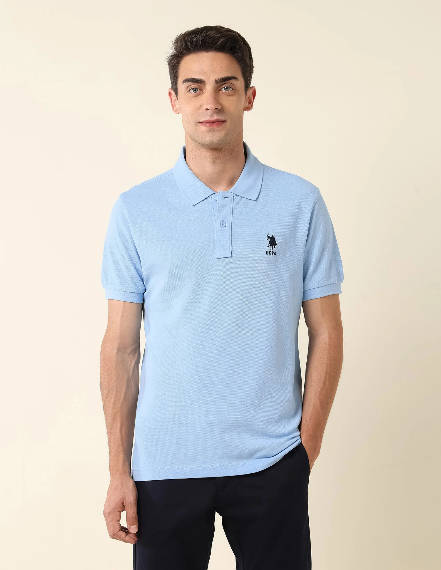 Slim Fit Pure Cotton Polo Shirt - Image 6