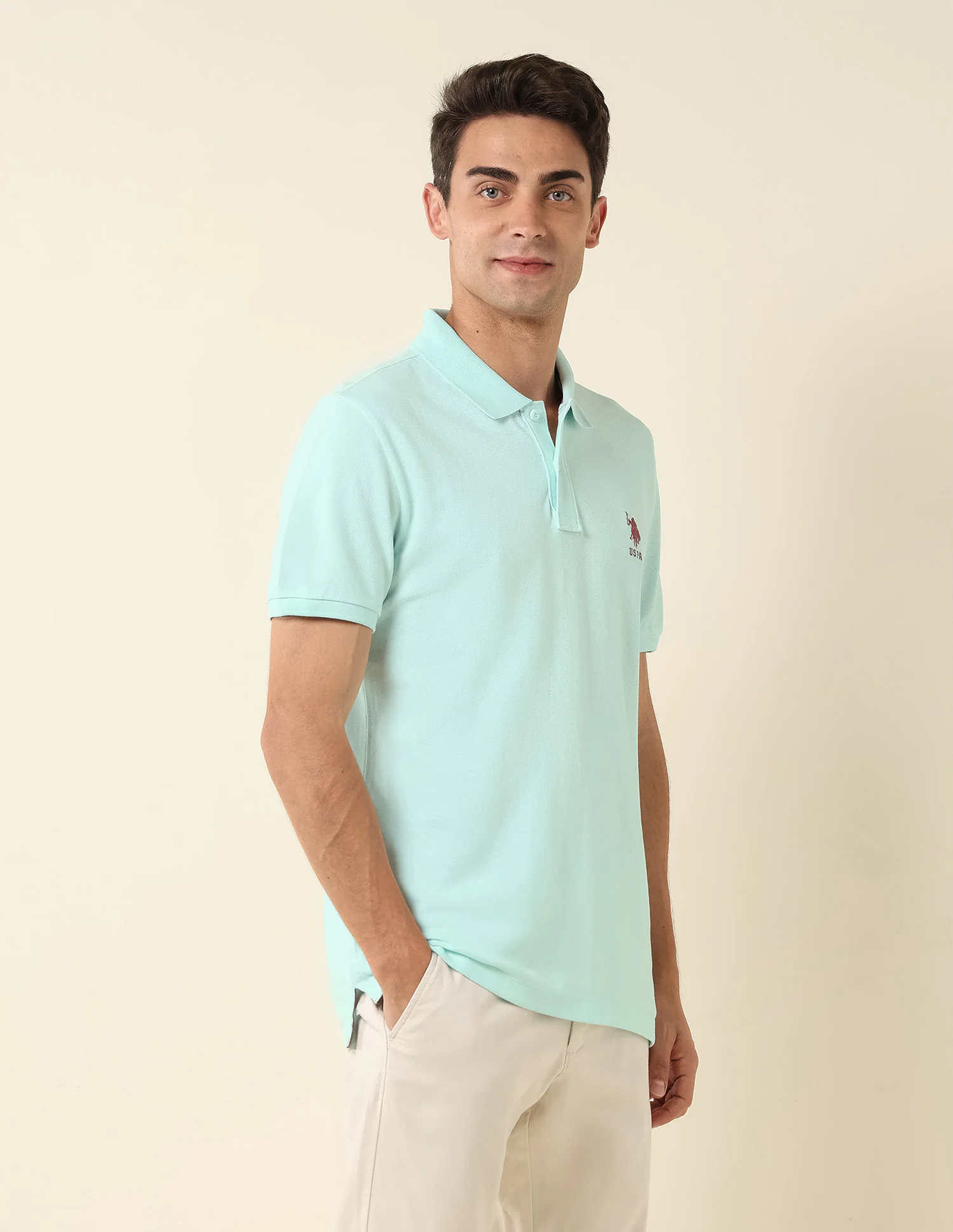 Slim Fit Pure Cotton Polo Shirt - Image 4