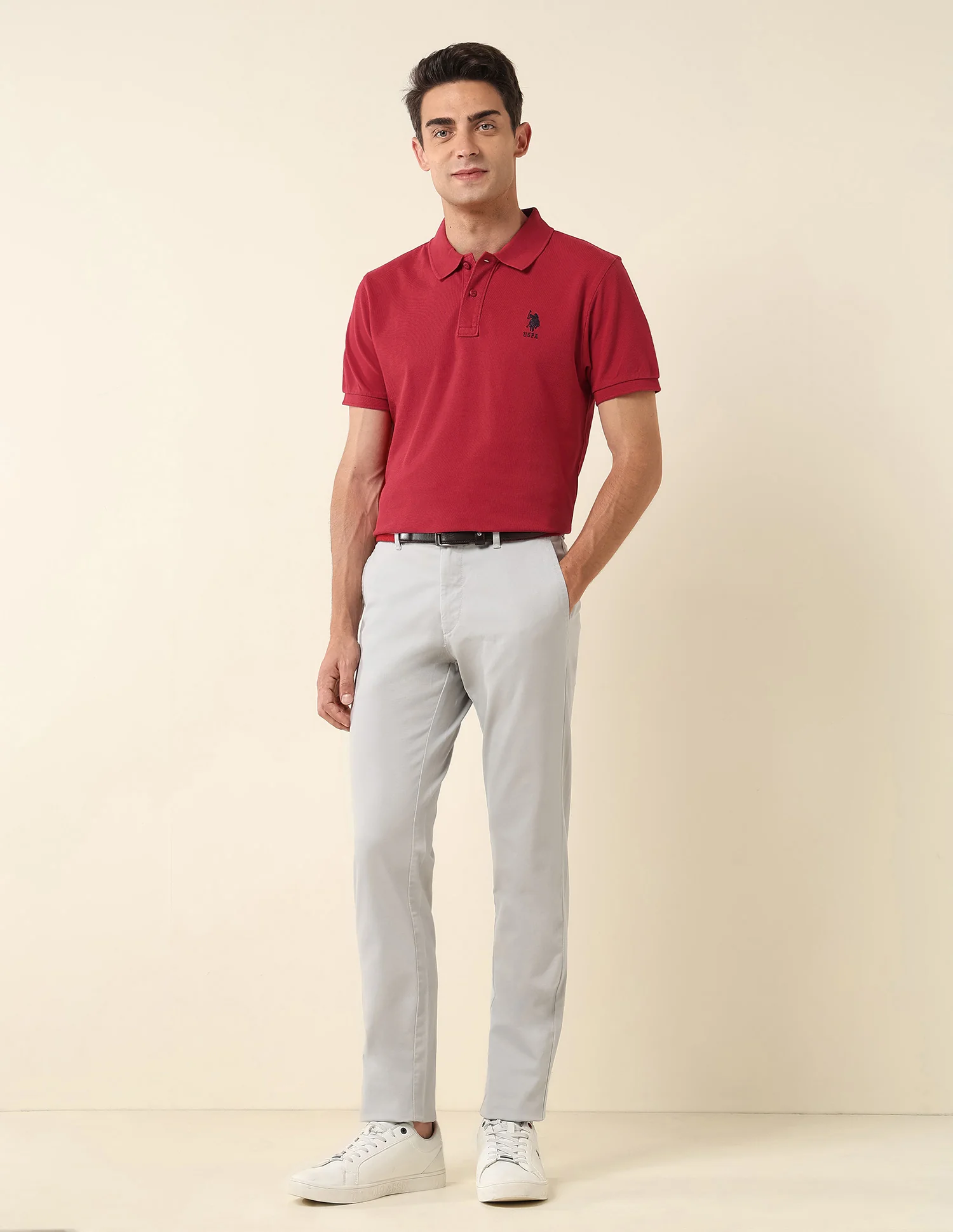 Slim Fit Pure Cotton Polo Shirt - Image 3