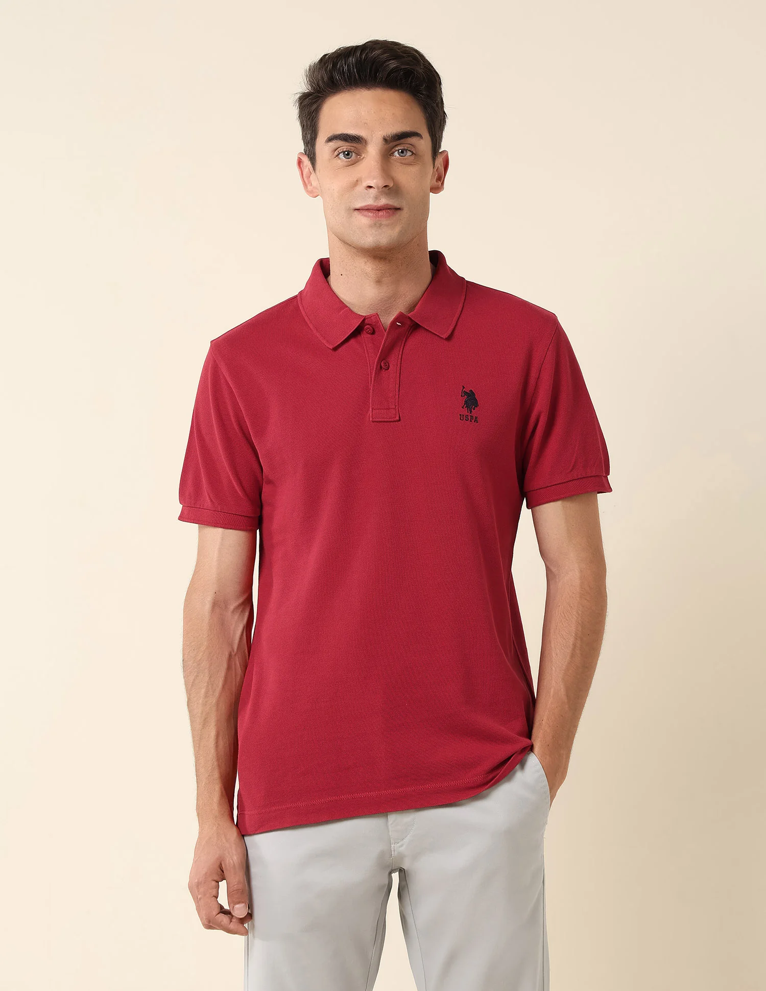 Slim Fit Pure Cotton Polo Shirt - Image 6