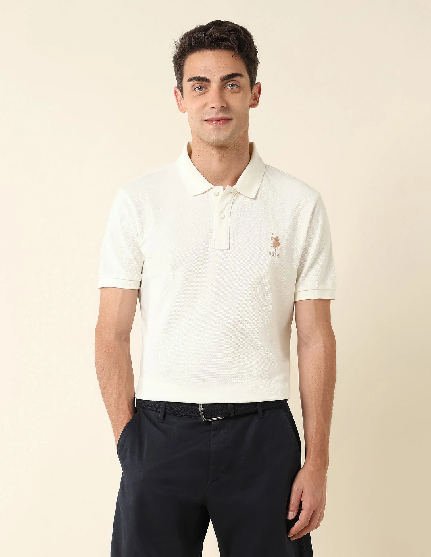 Slim Fit Pure Cotton Polo Shirt