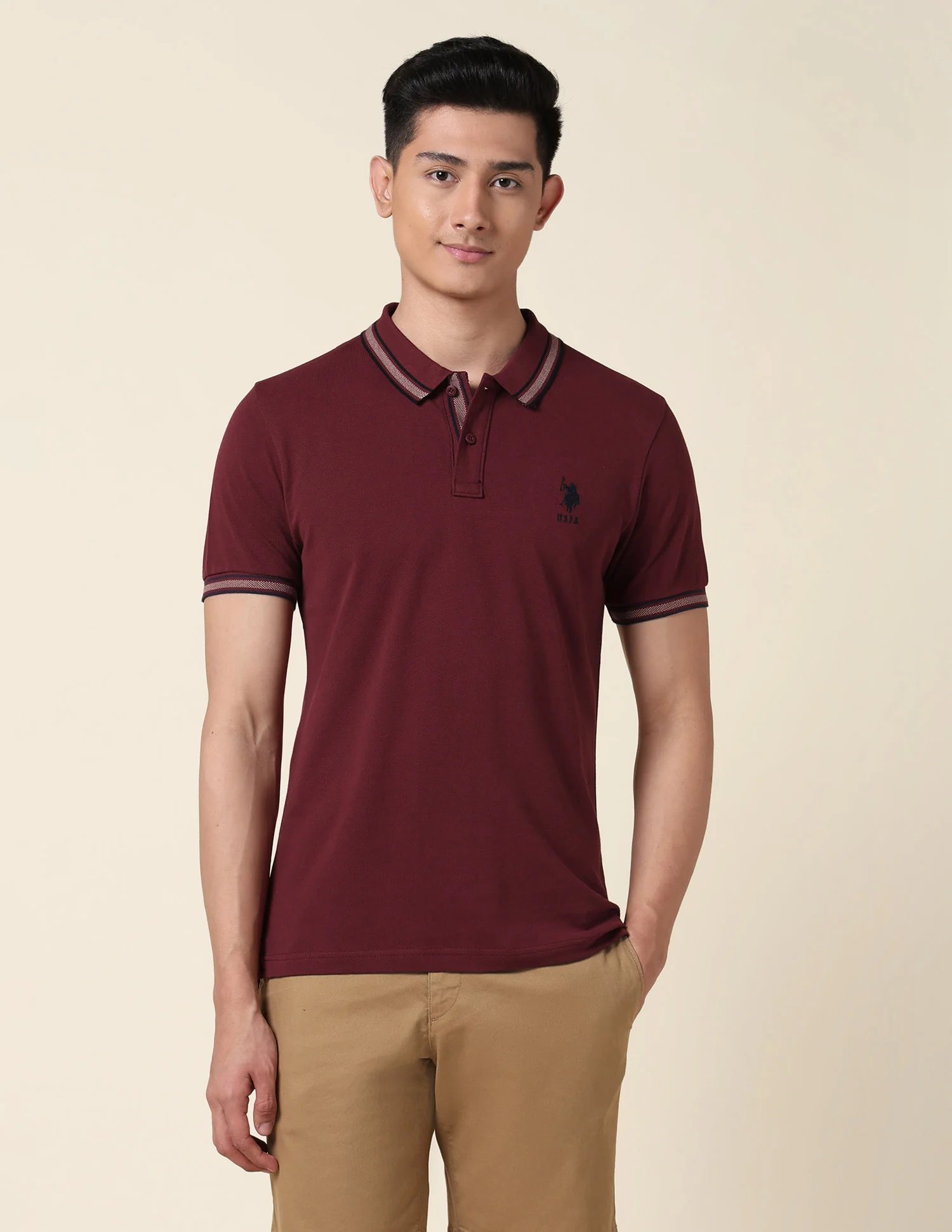 Slim Fit Pure Cotton Polo Shirt - Image 6
